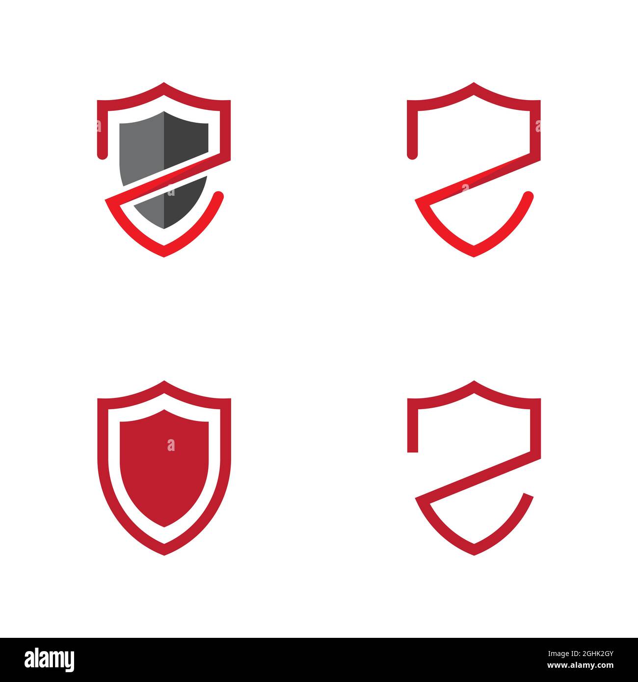 shield vector illustration design template Stock Photo - Alamy