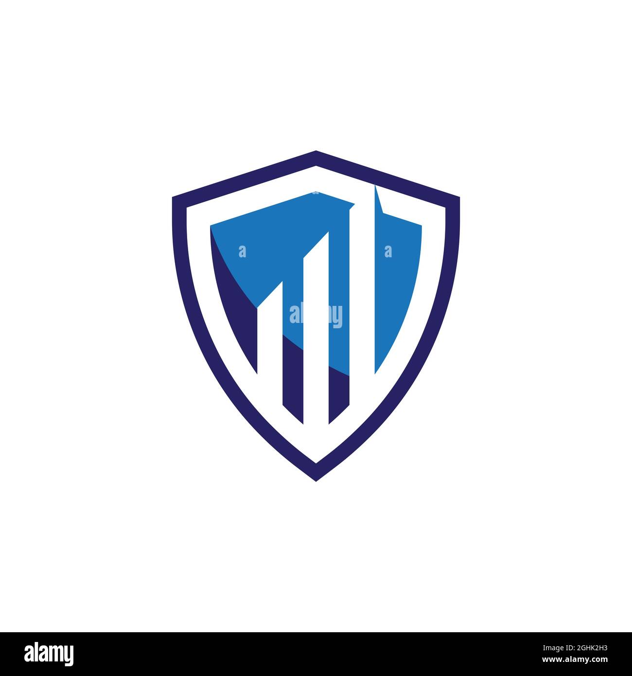 shield vector illustration design template Stock Photo - Alamy