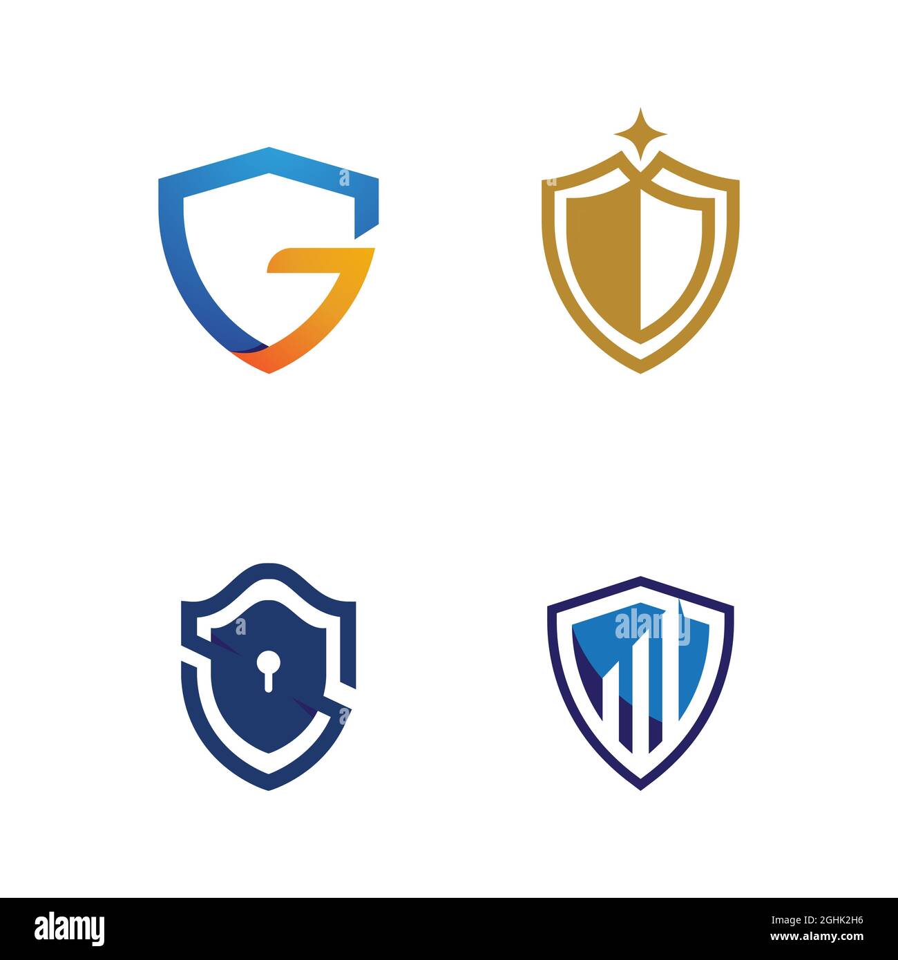 shield vector illustration design template Stock Photo - Alamy