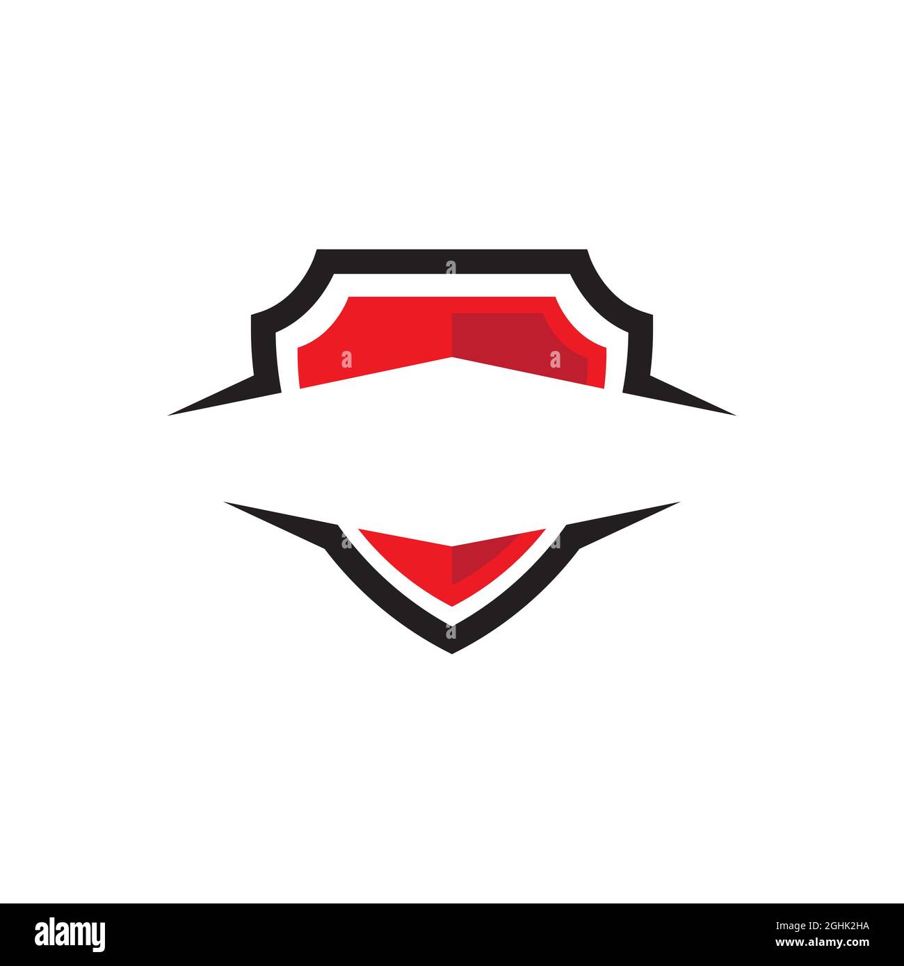 shield vector illustration design template Stock Photo - Alamy