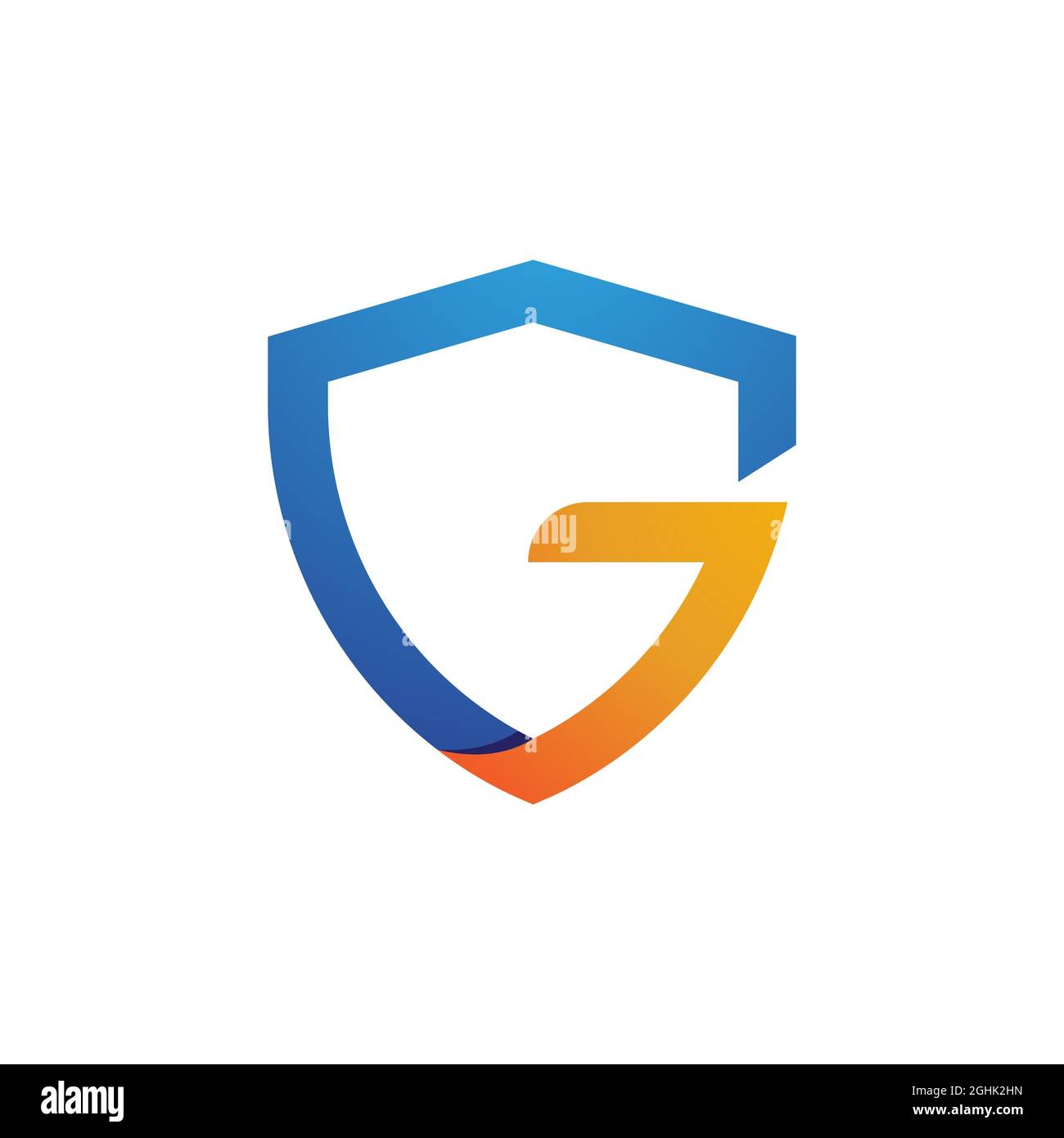 Creative blue shield letter Cut Out Stock Images Pictures Alamy