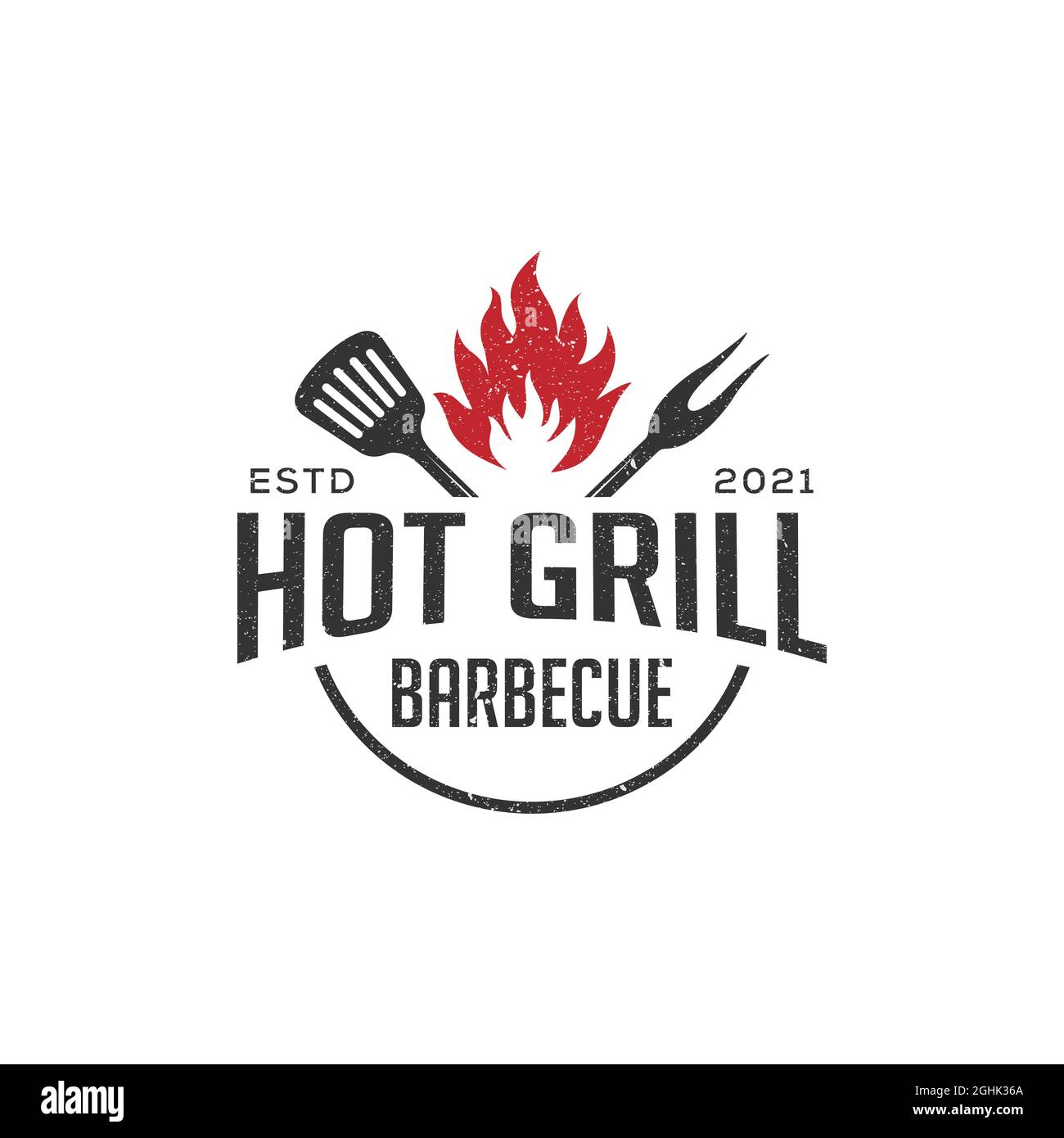 Rustic barbecue logo design, bar and grill vector illustration, best for  food, restaurant logo idea Stock Vector Image & Art - Alamy