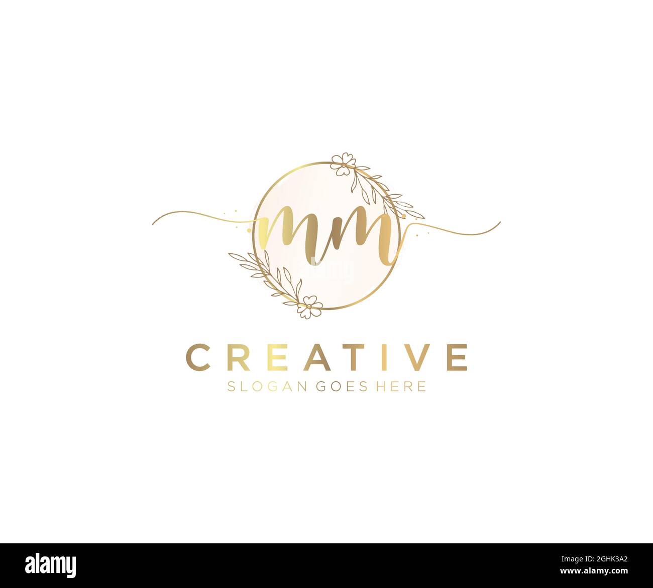 MM Letter Initial Beauty Monogram and Elegant Logo Design, Handwriting Logo  of Initial Signature, Wedding, Fashion, Floral and Bot Stock Vector -  Illustration of classic, design: 161156864