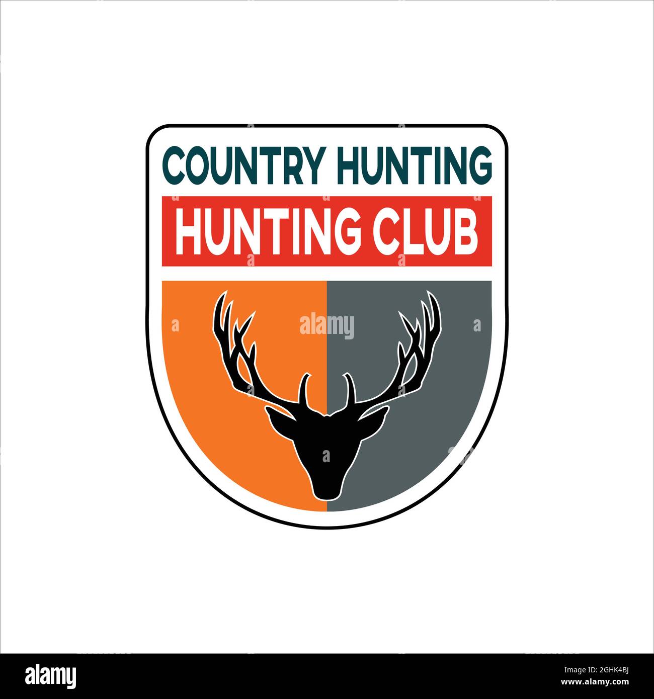 hunting season logo design that can be customized with the club name
