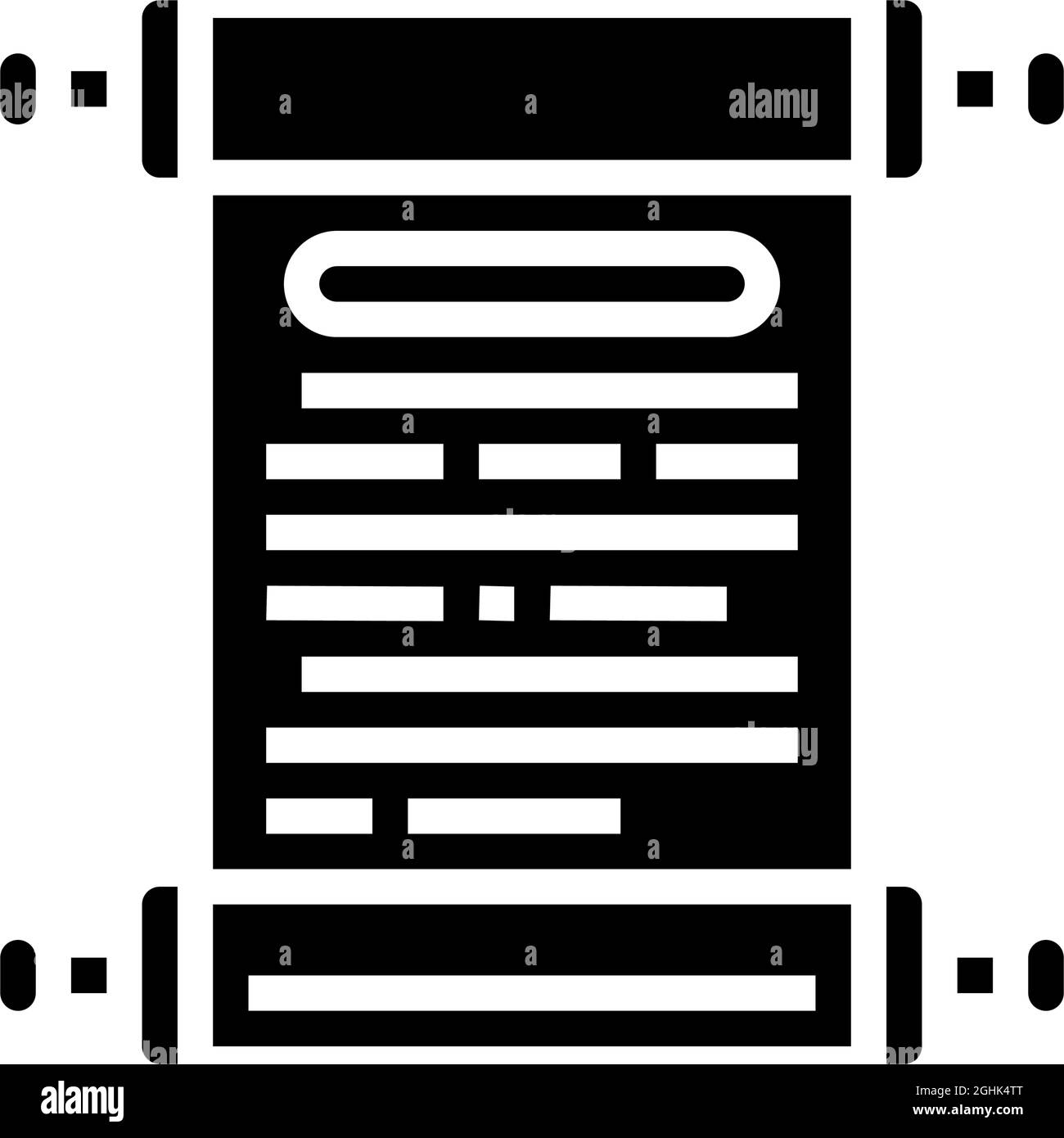 history scroll ancient greece glyph icon vector illustration Stock Vector Image & Art Alamy