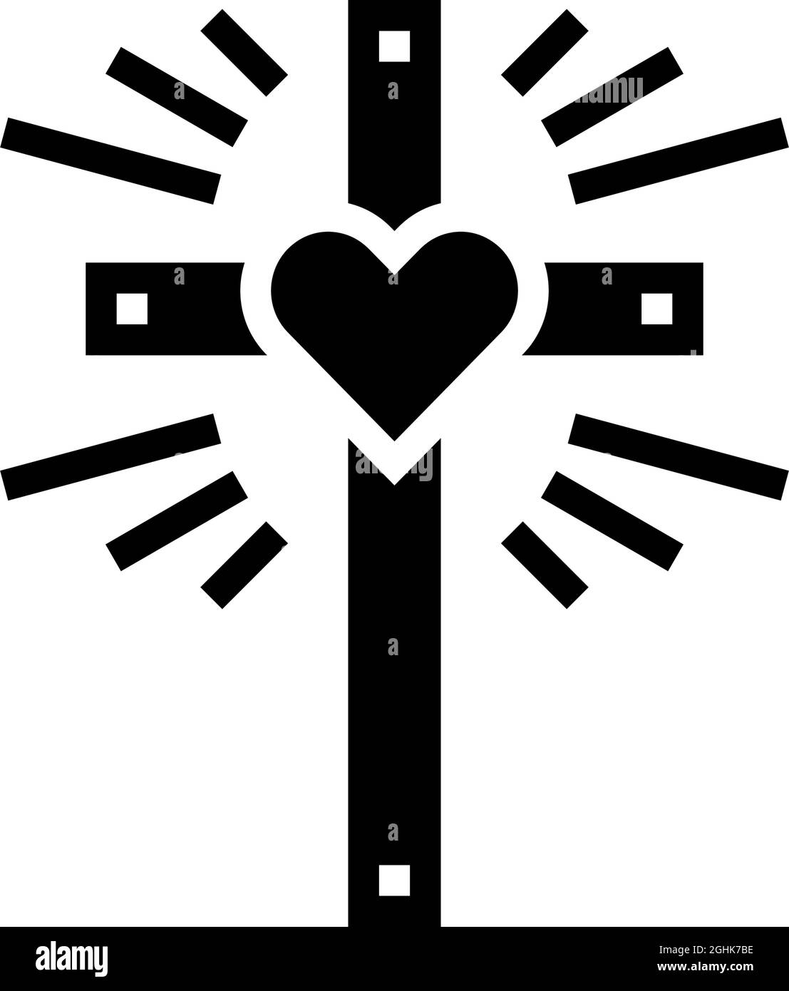 faith christianity glyph icon vector illustration Stock Vector Image ...