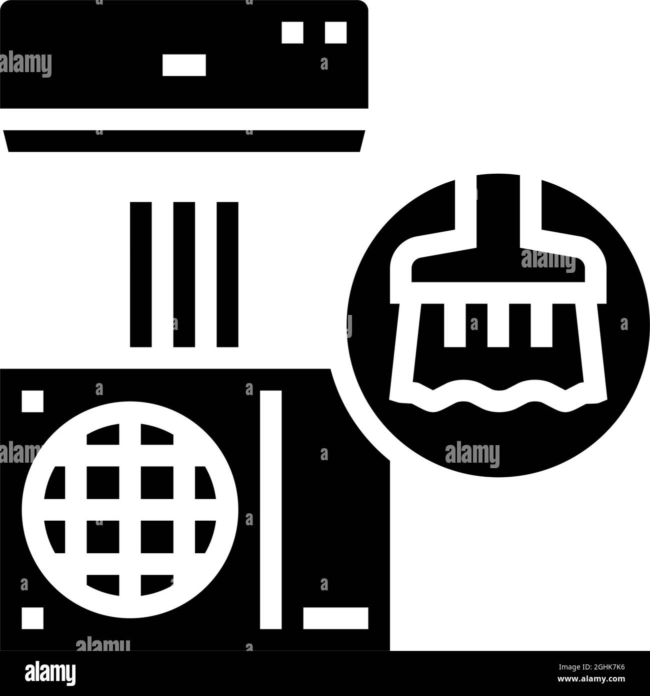 duct cleaning glyph icon vector illustration Stock Vector Image & Art