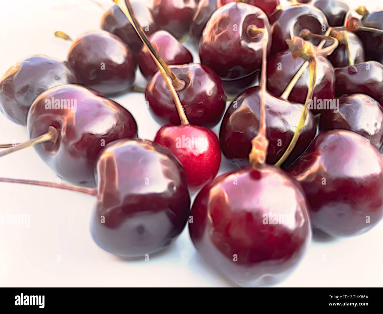 fruit of summer season, cherries Stock Photo Alamy