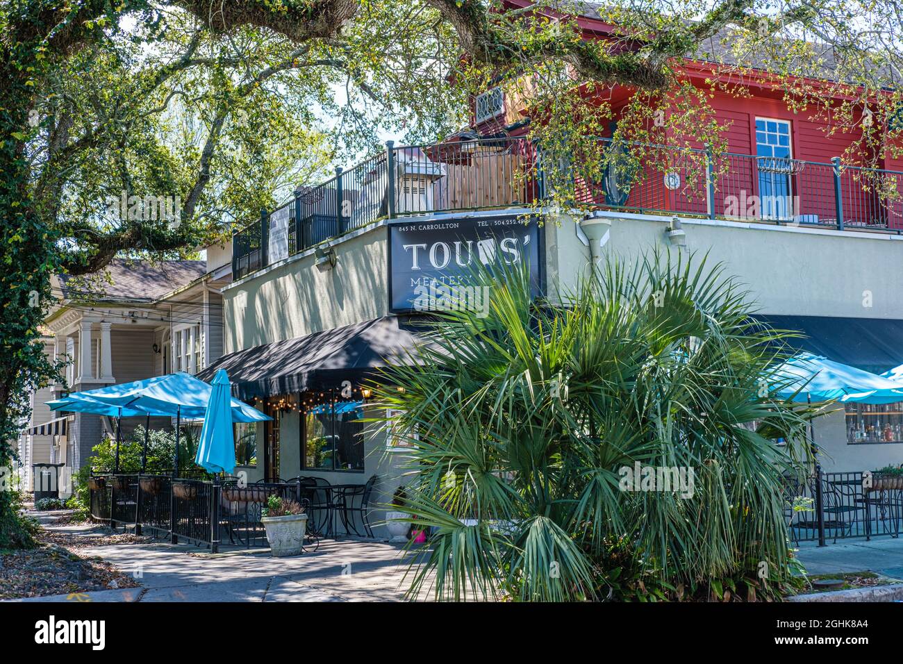 NEW ORLEANS, LA, USA - MARCH 6, 2020: Toups Meatery Restaurant on Carrollton in Mid City Stock Photo