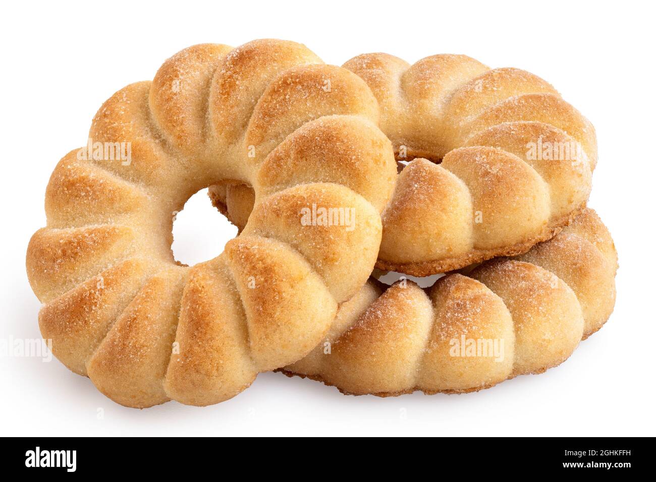 Three viennese biscuits isolated on white Stock Photo Alamy