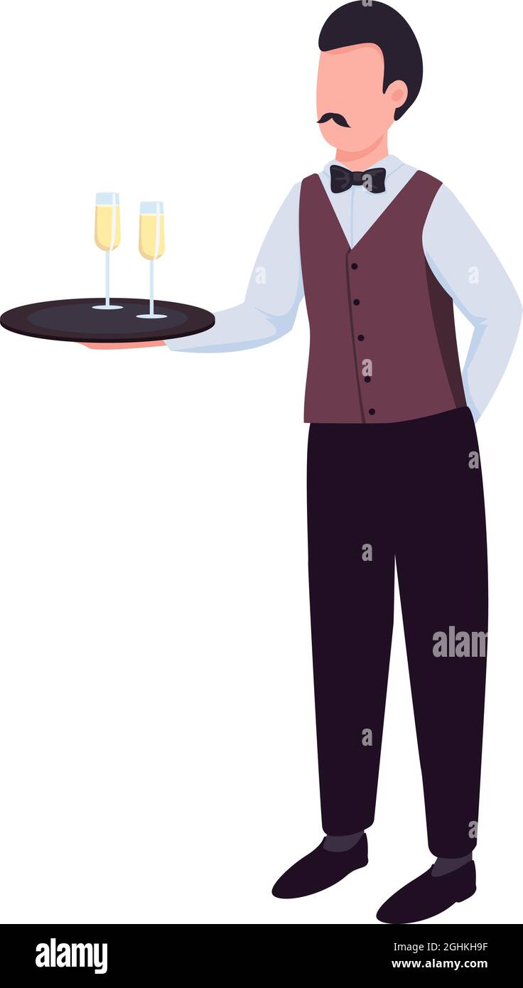 Fancy dinner waiter Cut Out Stock Images & Pictures - Alamy