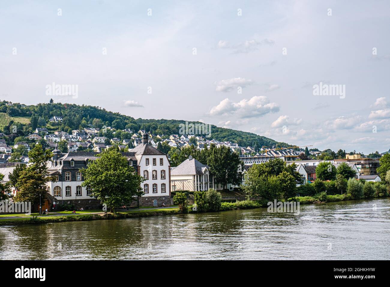Bernkastel-Kues is a town on the Middle Moselle Stock Photo