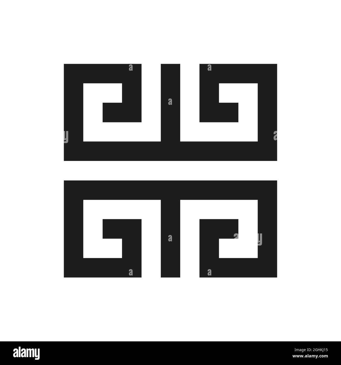 Greek key logo. Greek motives vector symbol Stock Vector Image & Art ...