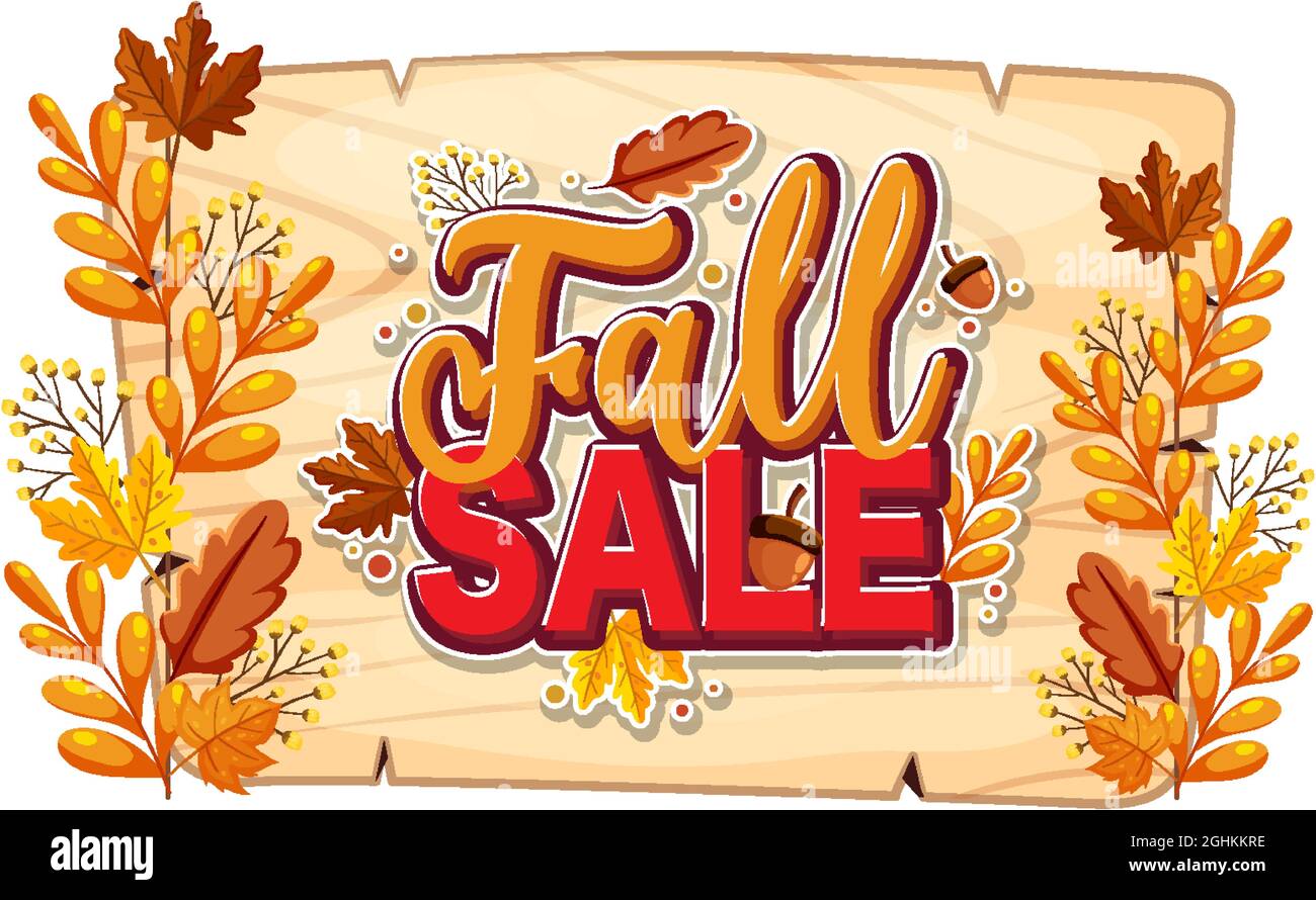 Fall sale banner template illustration Stock Vector Image & Art - Alamy