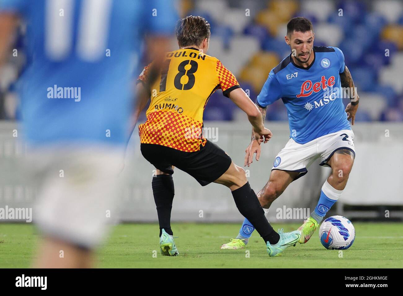 Napoli, Italia. 06th Sep, 2021. Matteo Politano of SSC Napoli during the  friendly football match between SSC Napoli and Benevento Calcio at Diego  Armando Maradona stadium in Napoli (Italy), September 06th, 2021.