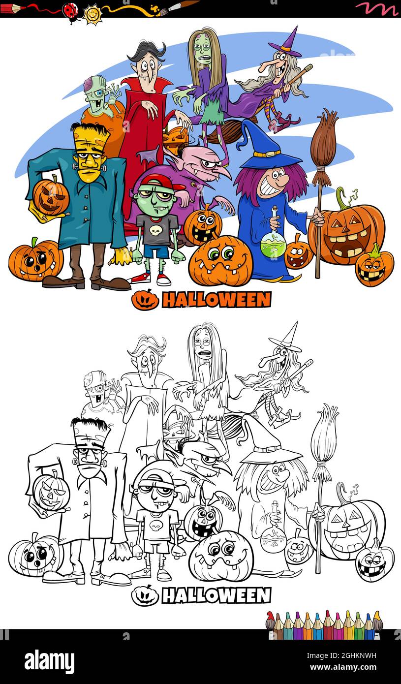 Halloween character kid cartoon in Halloween vampire costume 21594277 PNG