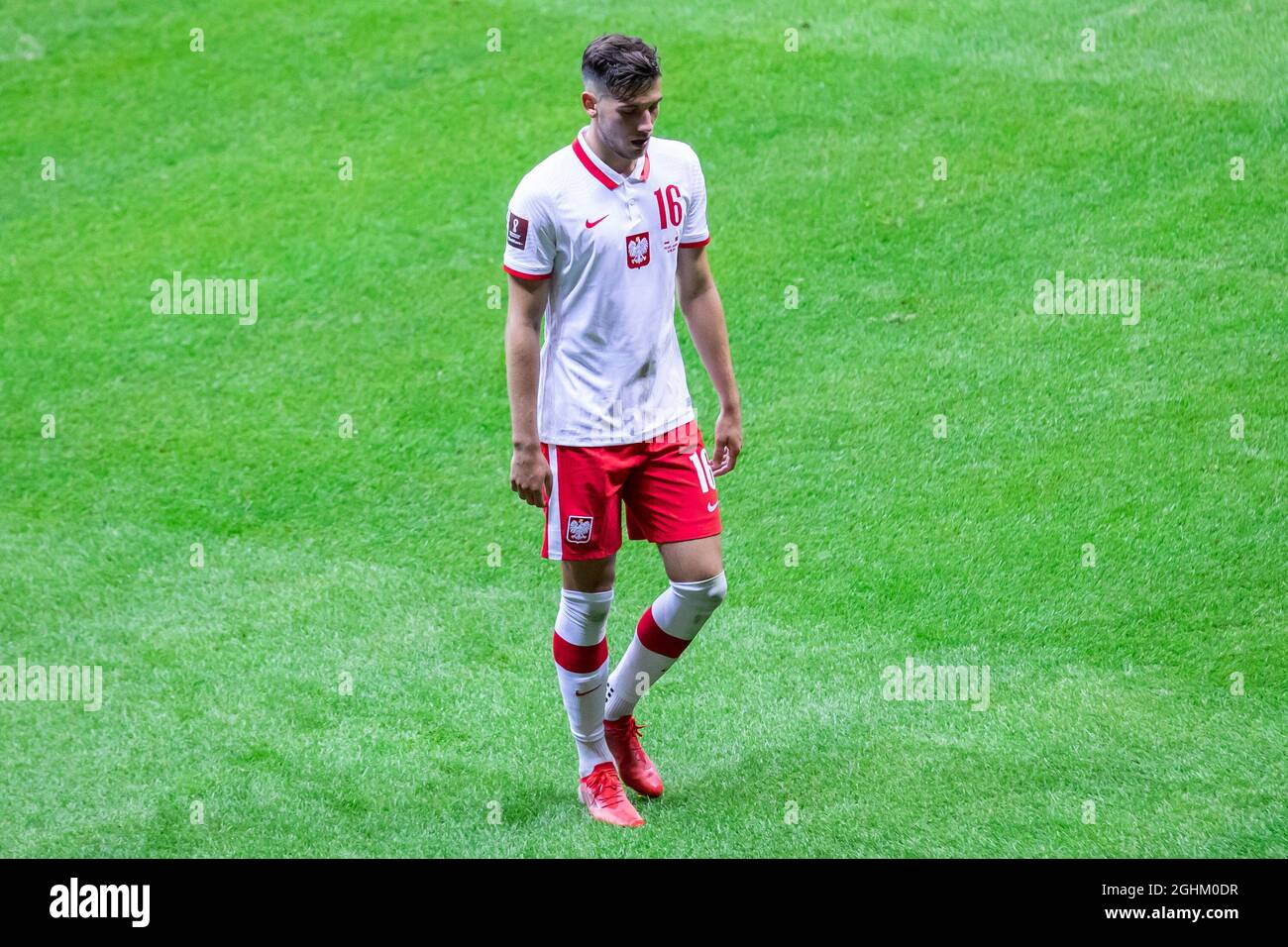 Warsaw Poland 02nd Sep 2021 Jakub Moder Of Poland In Action During The FIFA World Cup 2022 