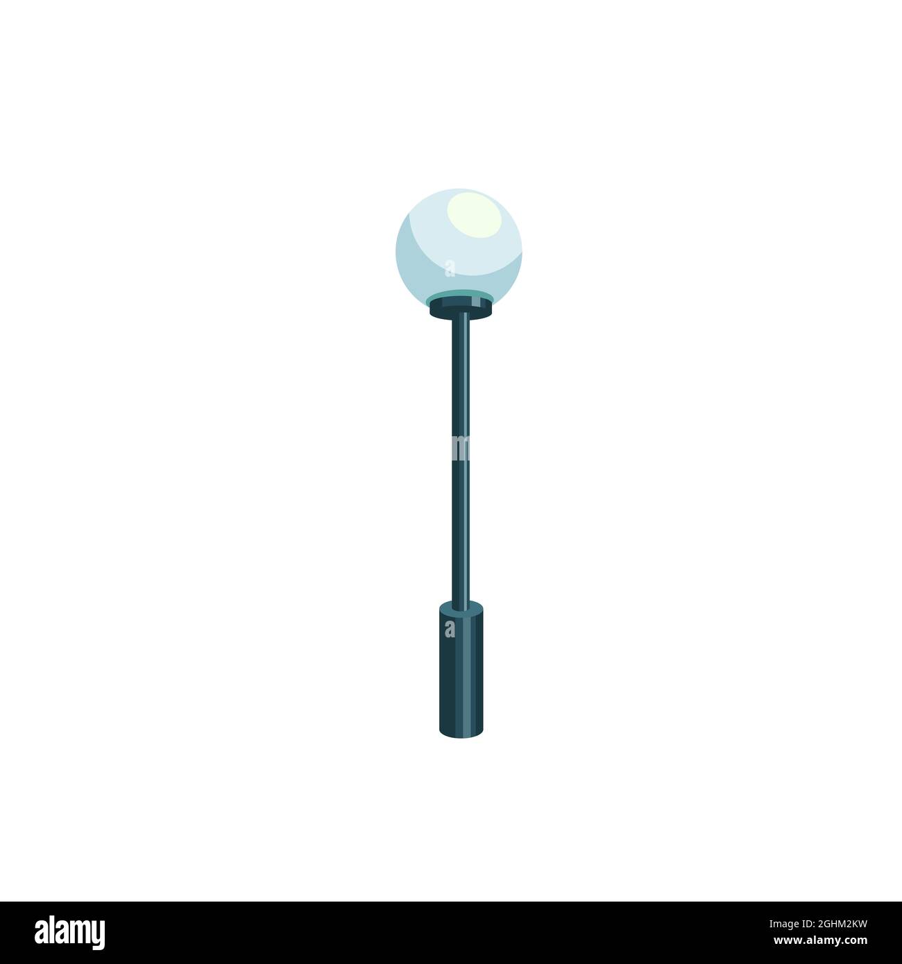 Flat cartoon street light,electric devices for artificial source of