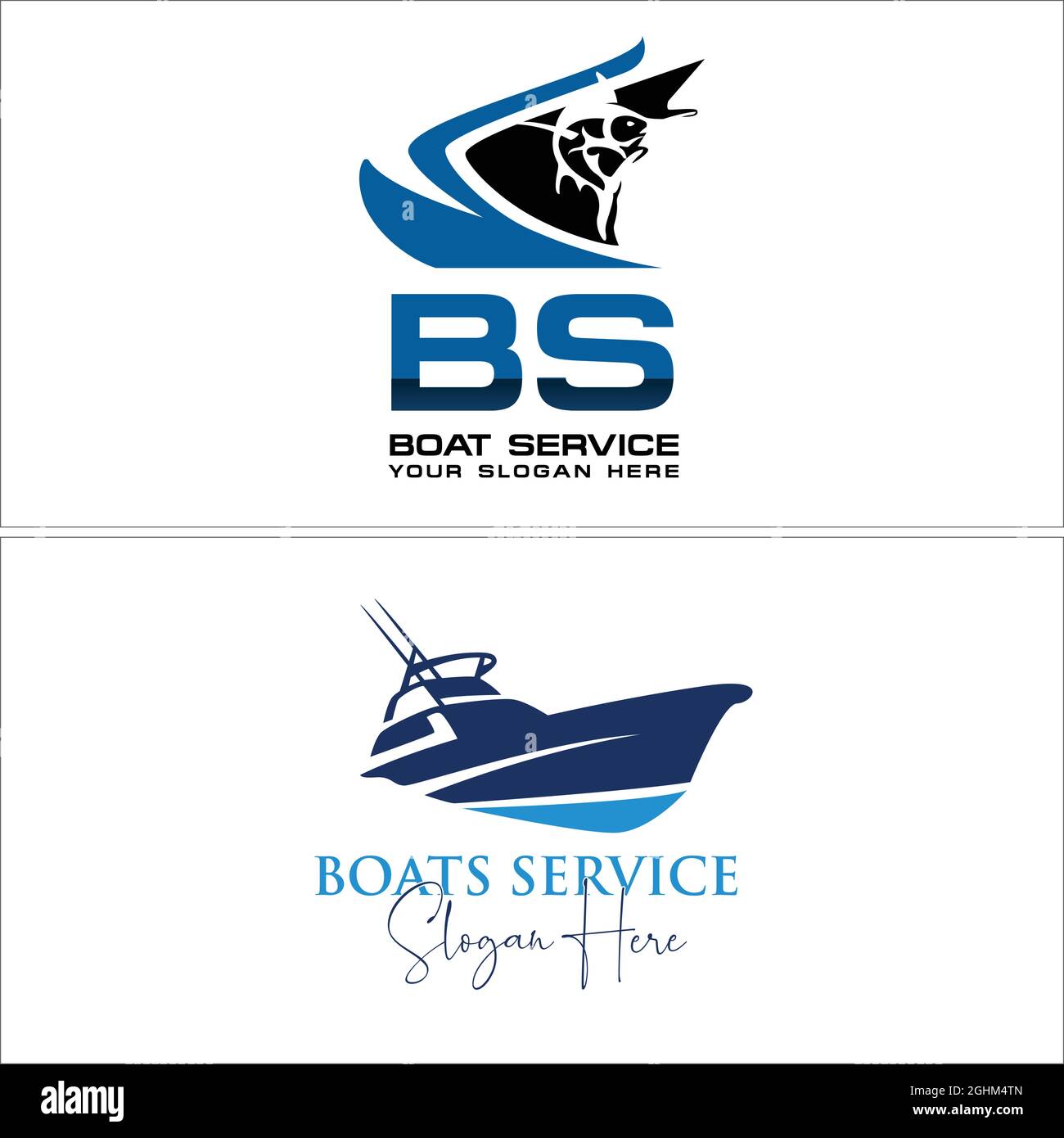 Sport boat fishing in logo design Stock Vector Image & Art - Alamy