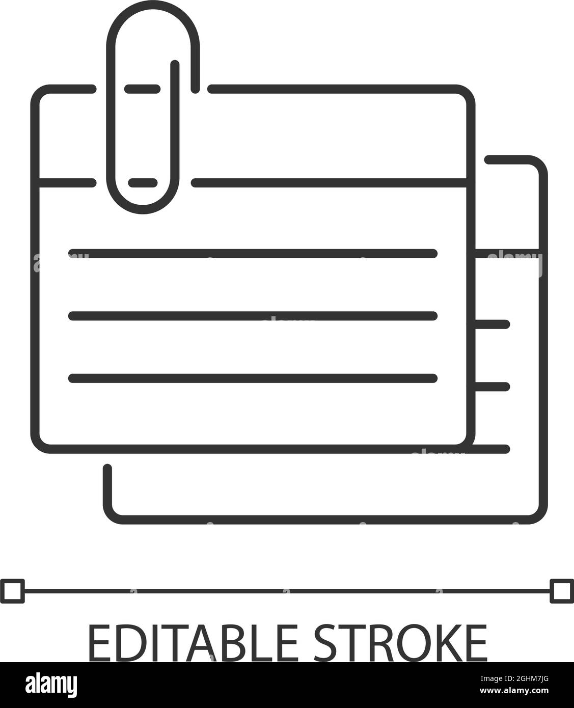 Index card linear icon Stock Vector Image & Art Alamy