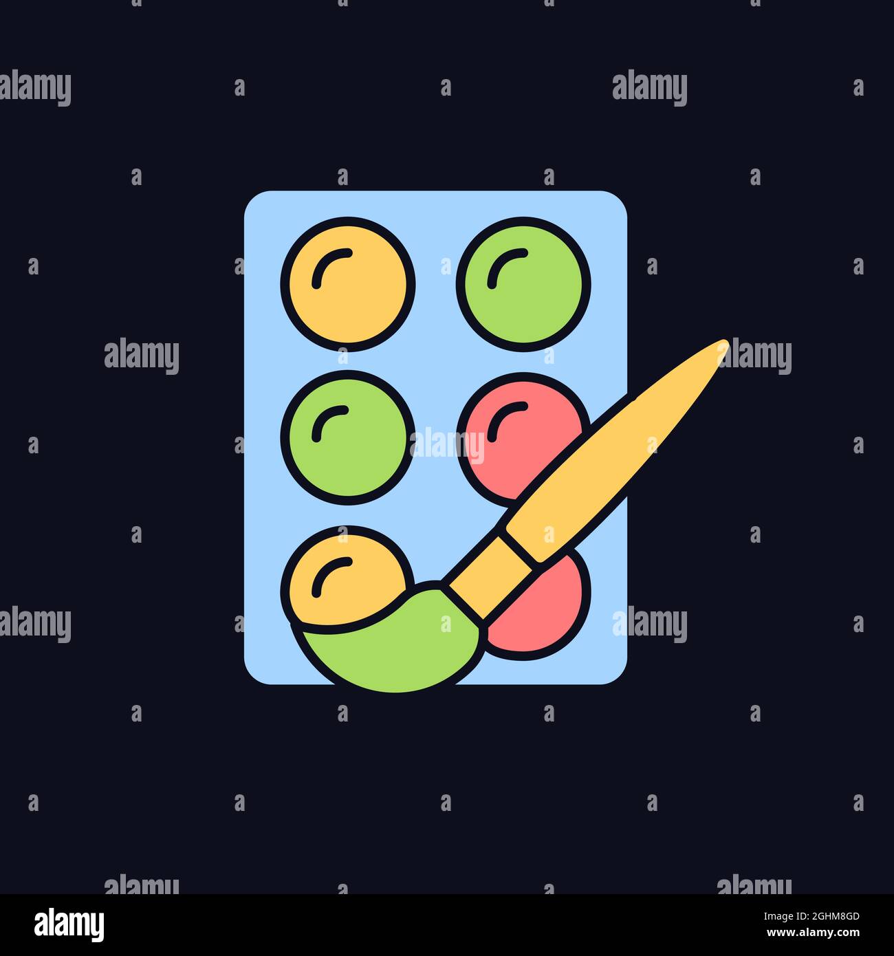 Watercolors RGB color icon for dark theme Stock Vector Image & Art - Alamy