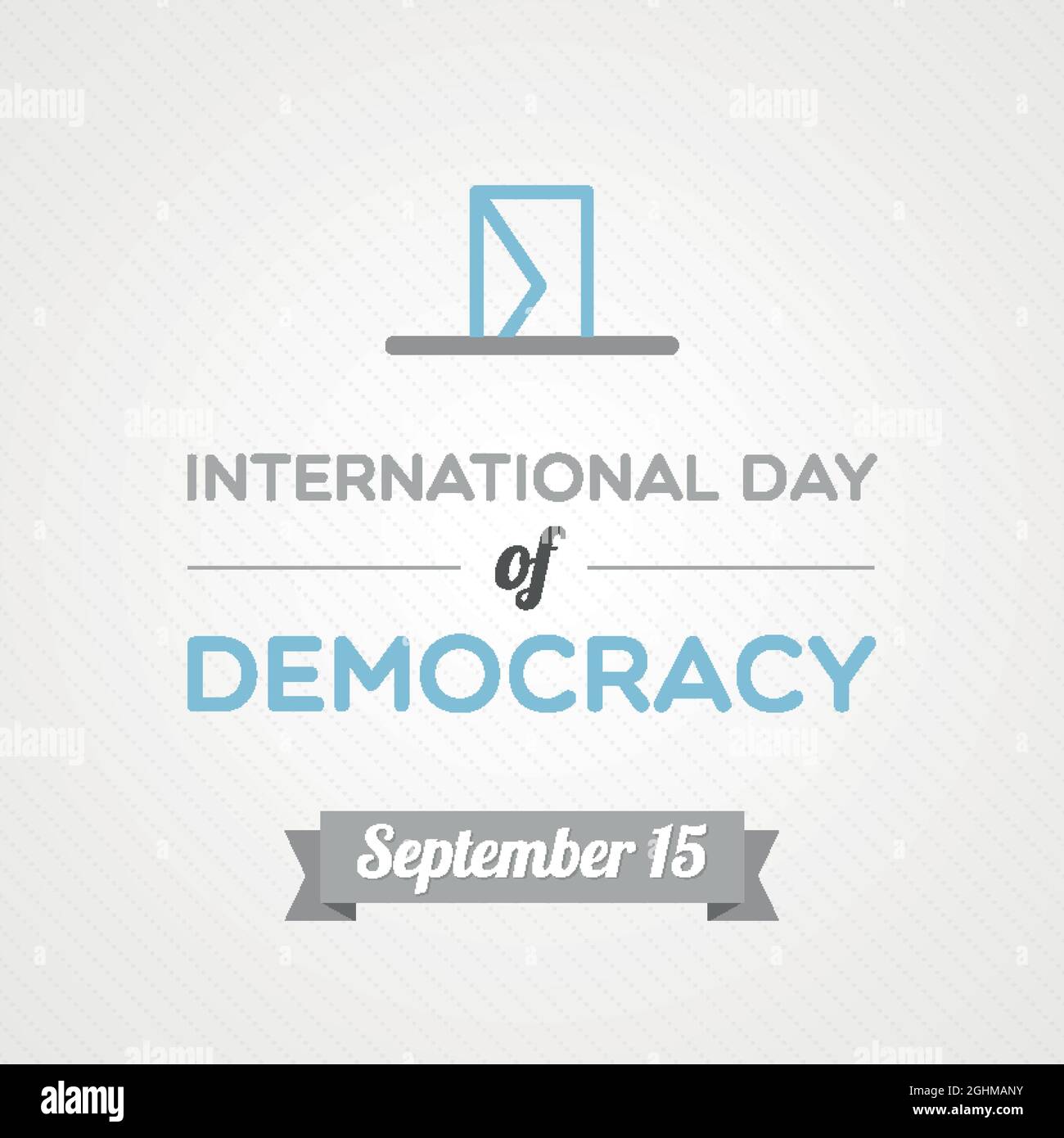 International Day of Democracy. September 15. Vector illustration, flat design Stock Vector