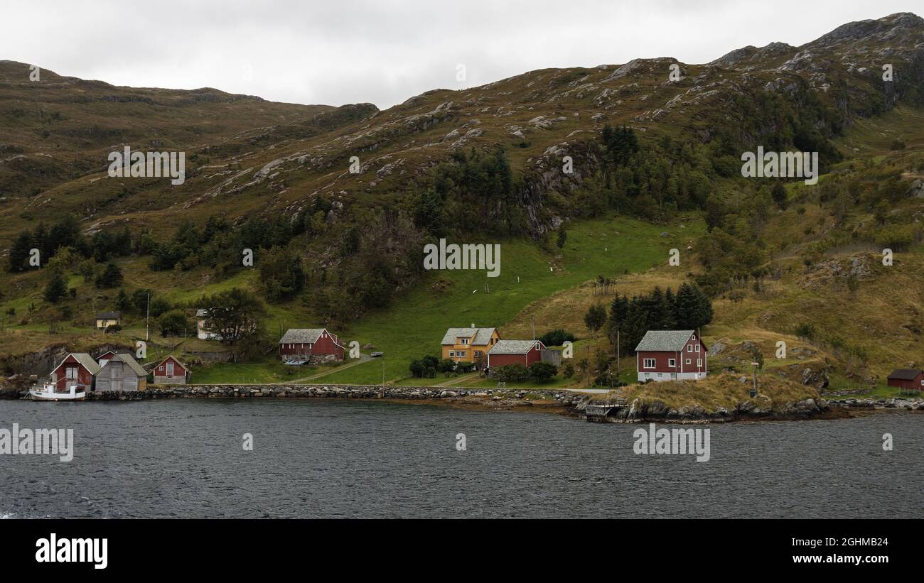 Oldeide, Bremanger, Nordfjord, Norway Stock Photo