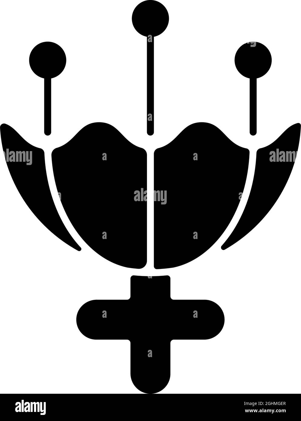 Gender symbol for female black glyph icon Stock Vector Image & Art - Alamy