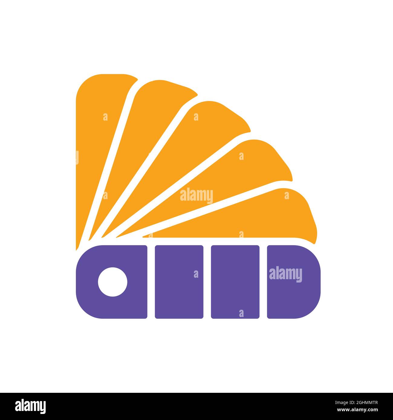 Paper color palette vector flat glyph icon. Construction, repair and ...