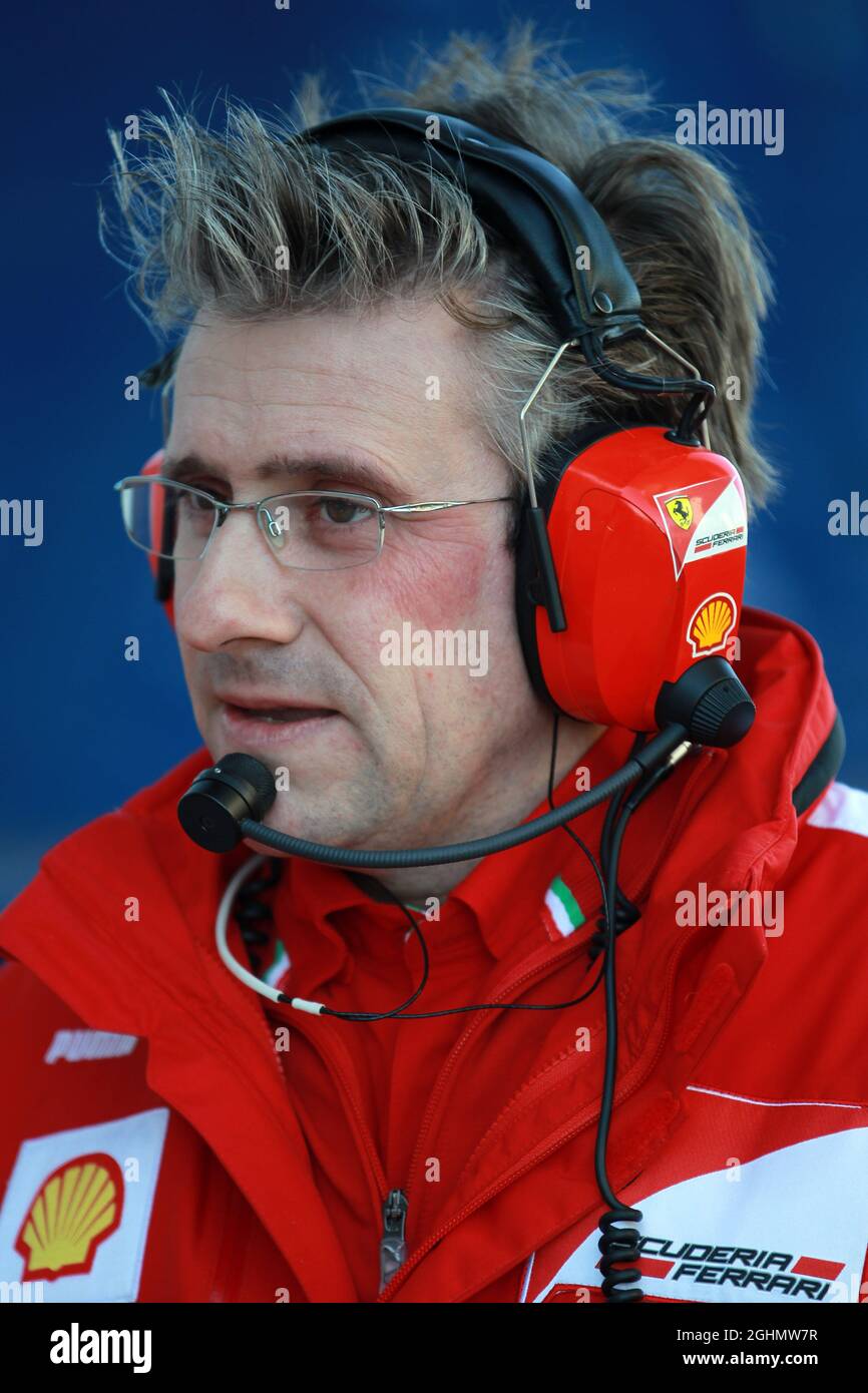 09.02.2012 Jerez, Spain, Pat Fry (GBR) Ferrari Deputy Technical Director and Head of Race Engineering - Formula 1 Testing, day 1 - Formula 1 World Championship  Stock Photo