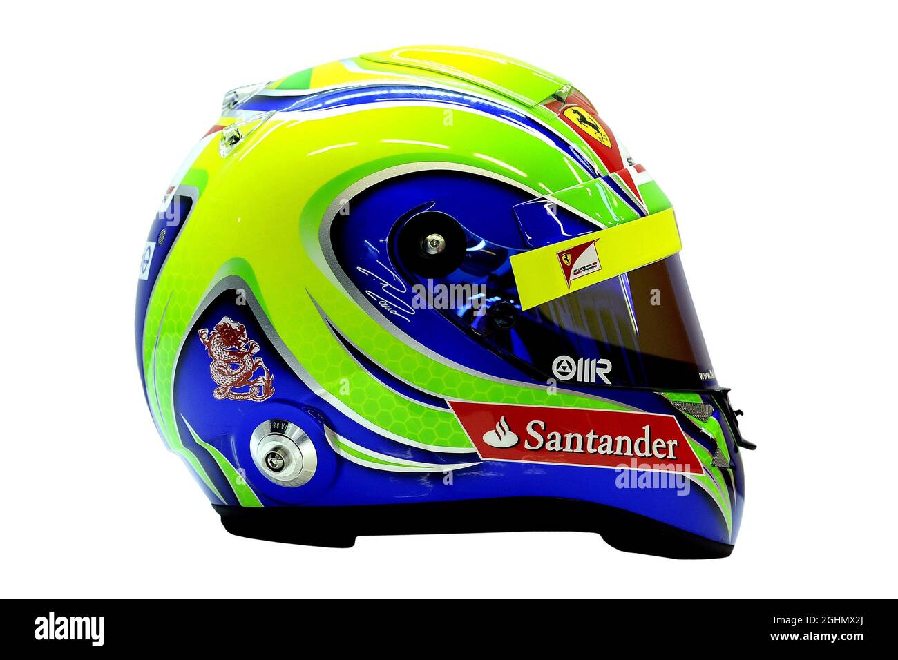 The helmet of felipe massa Cut Out Stock Images & Pictures - Alamy