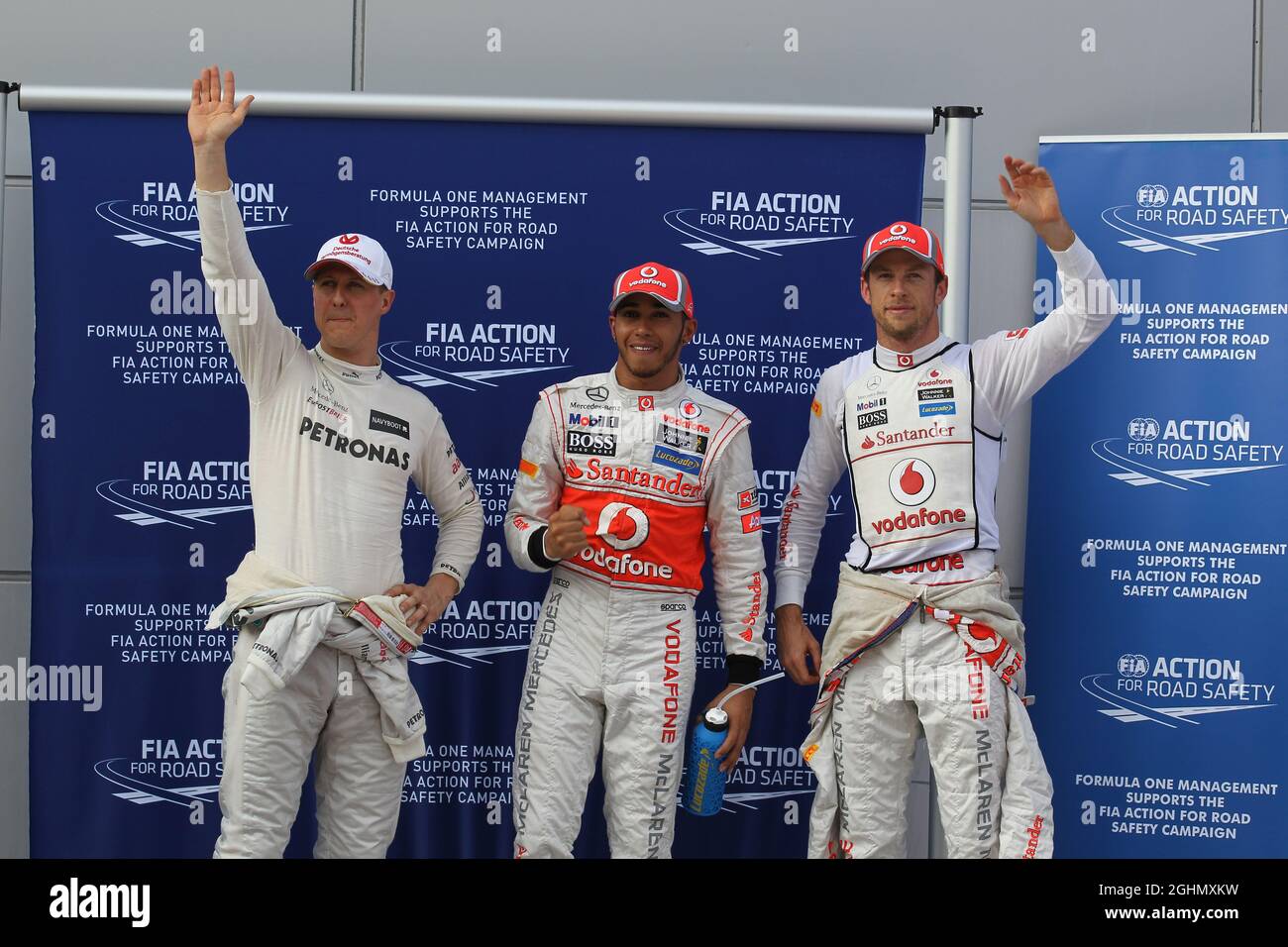 Michael Schumacher and Jenson Button Malaysian mula One