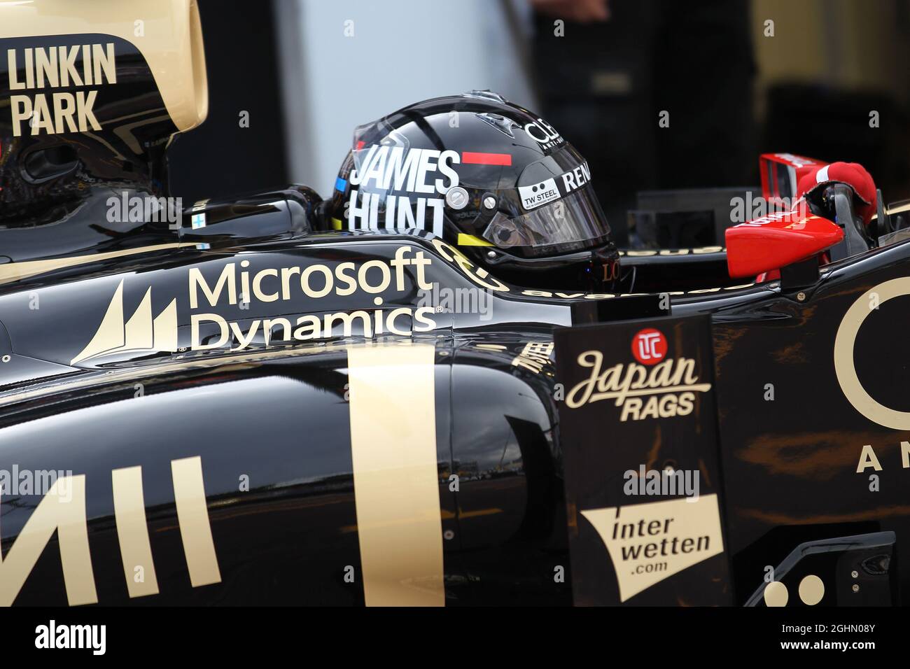 Kimi Raikkonen (FIN) Lotus F1 E20 wearing a James Hunt helmet. 24.05.2012.  Formula 1 World Championship, Rd 6, Monaco Grand Prix, Monte Carlo, Monaco,  Practice Day Stock Photo - Alamy