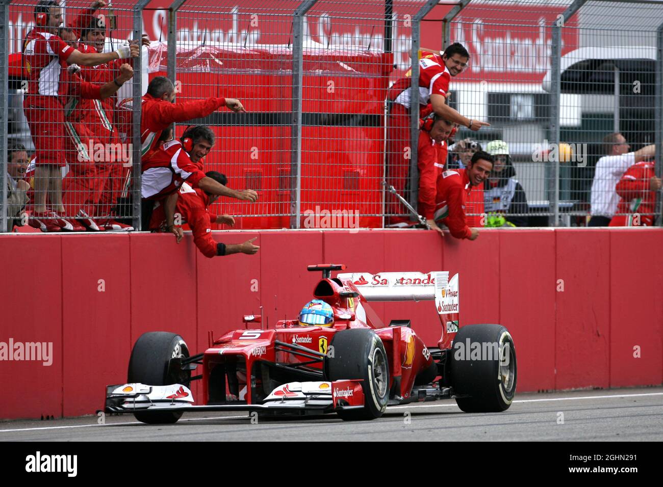 Fernando Alonso (ESP), Scuderia Ferrari 22.07.2012. Formula 1 World Championship, Rd 10, German Grand Prix, Hockenheim, Germany, Race Day Stock Photo