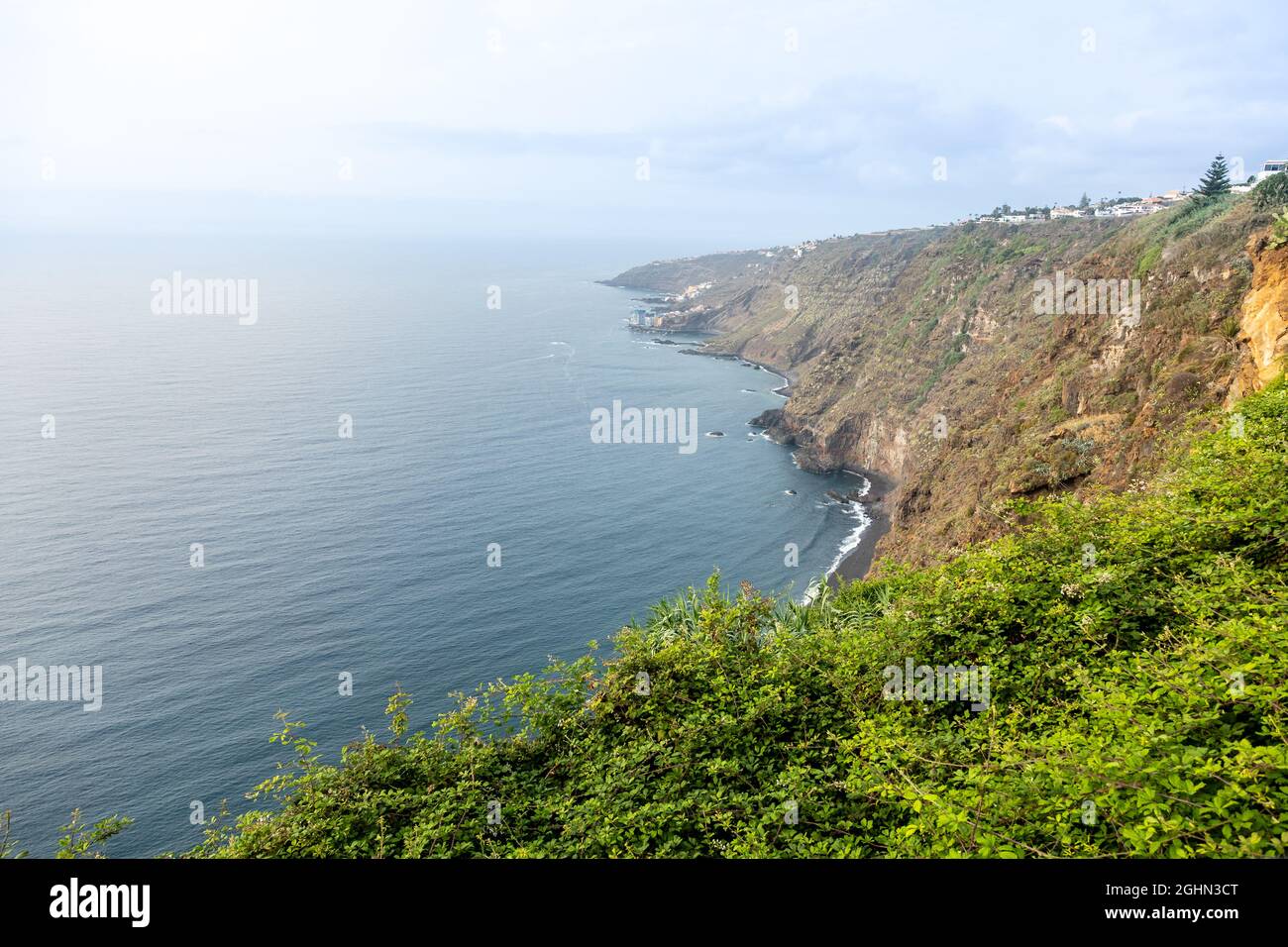 Beautiful seascape in Mirador Cruz Del Carmen Observation, Deck, Vega,  Spain Stock Photo - Alamy