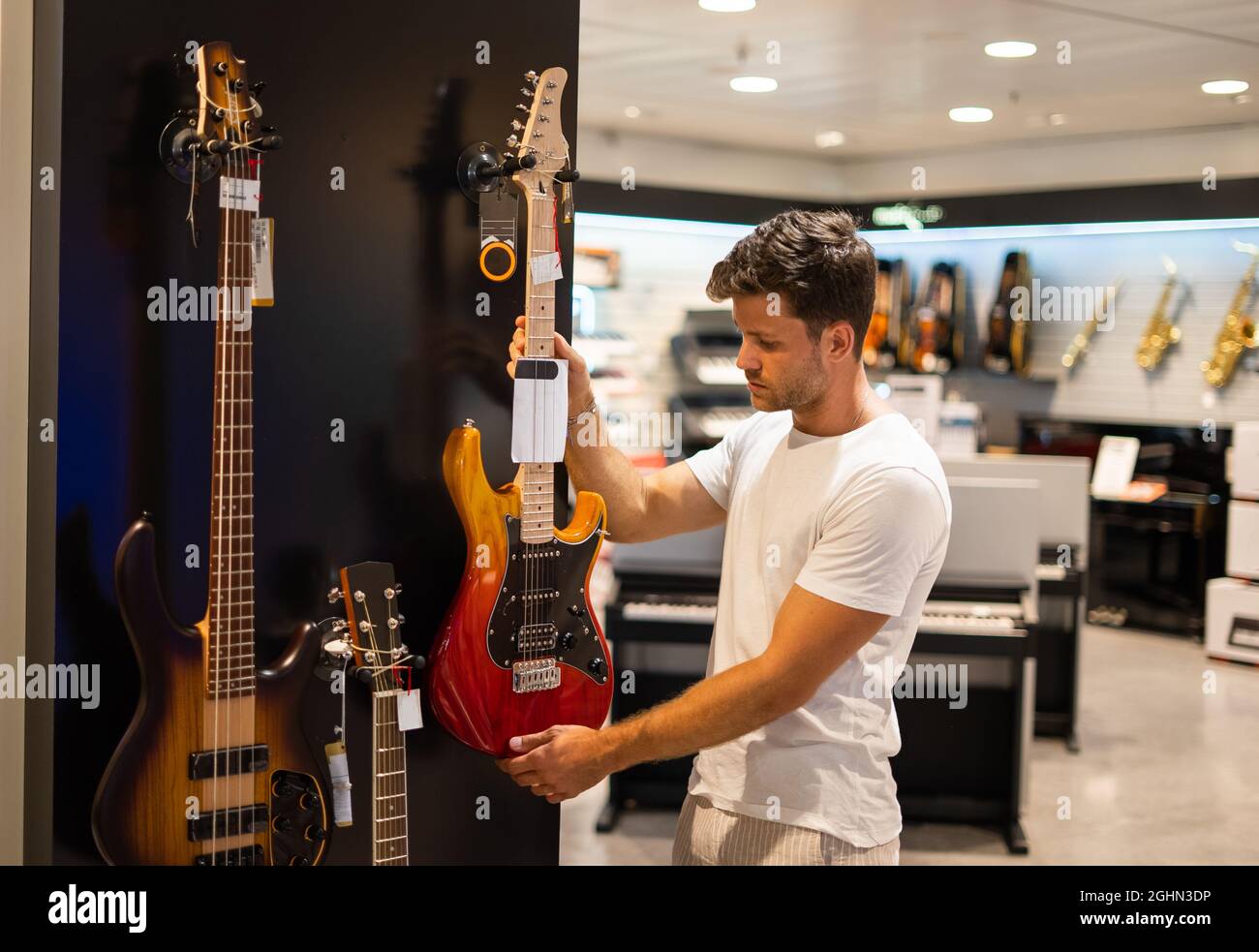Pickin Instrument Customer picking from various hi-res stock photography and images - Alamy