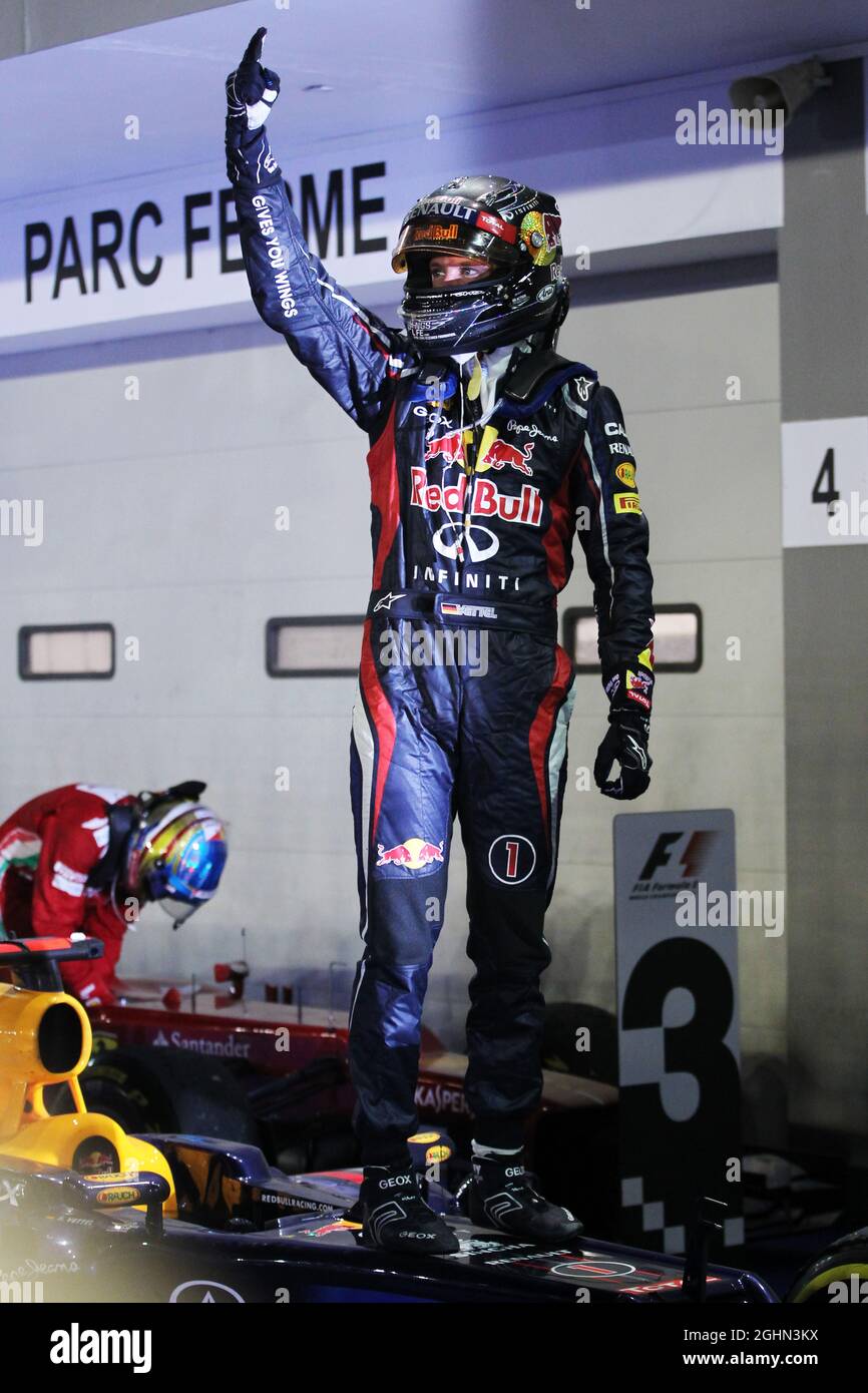 Race winner Sebastian Vettel (GER) Red Bull Racing RB8