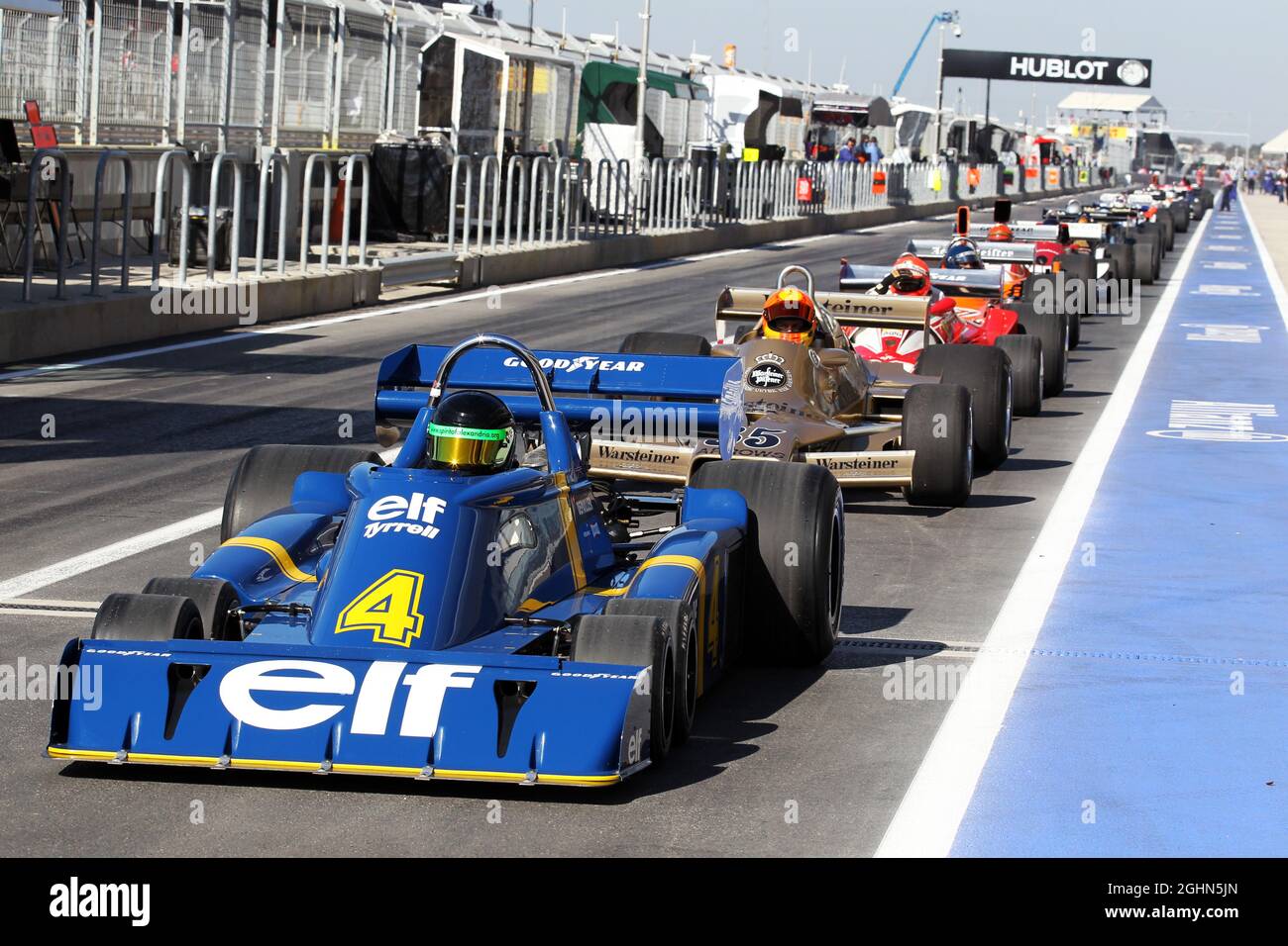 A Tyrrell P34 in a classic F1 display. 16.11.2012. Formula 1
