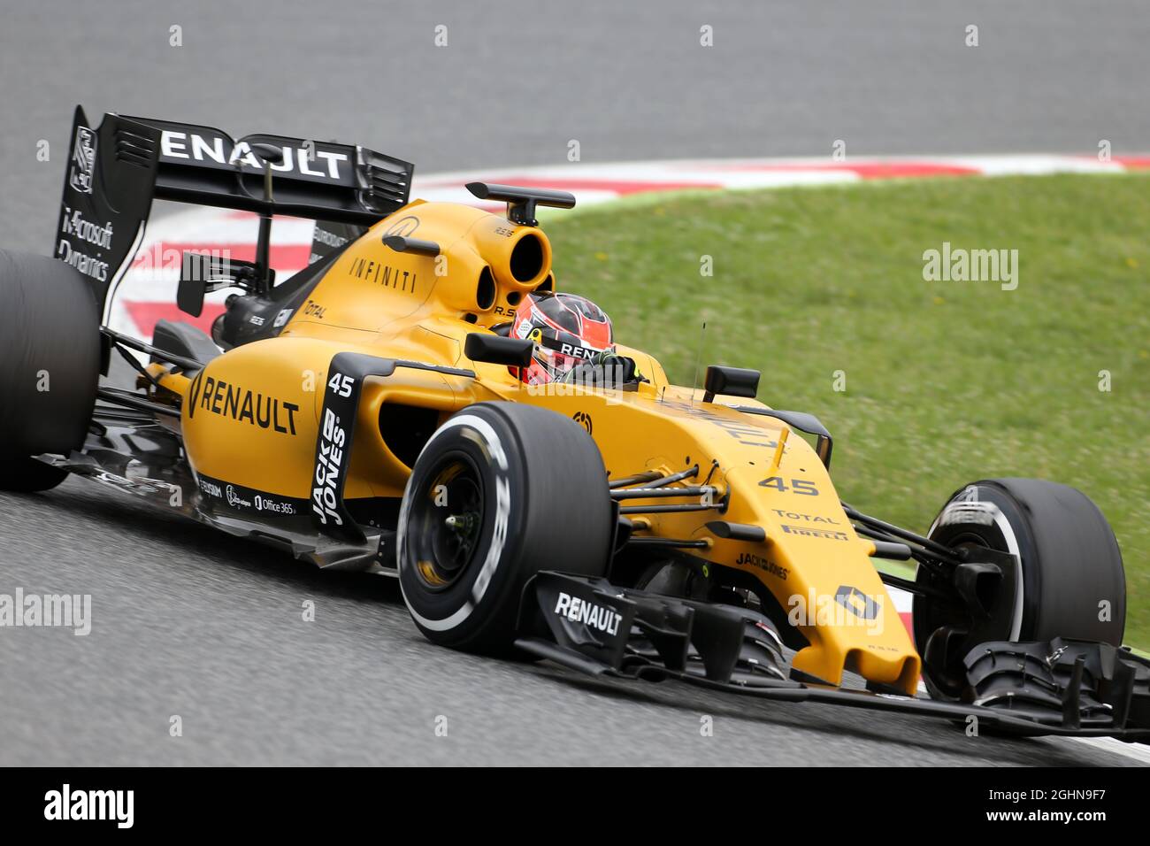 Esteban Ocon (FRA) Renault Sport F1 Team R16 Test Driver.  17.05.2016. Formula One In-Season Testing, Day One, Barcelona, Spain. Tuesday.  Photo credit should read: XPB/Press Association Images. Stock Photo