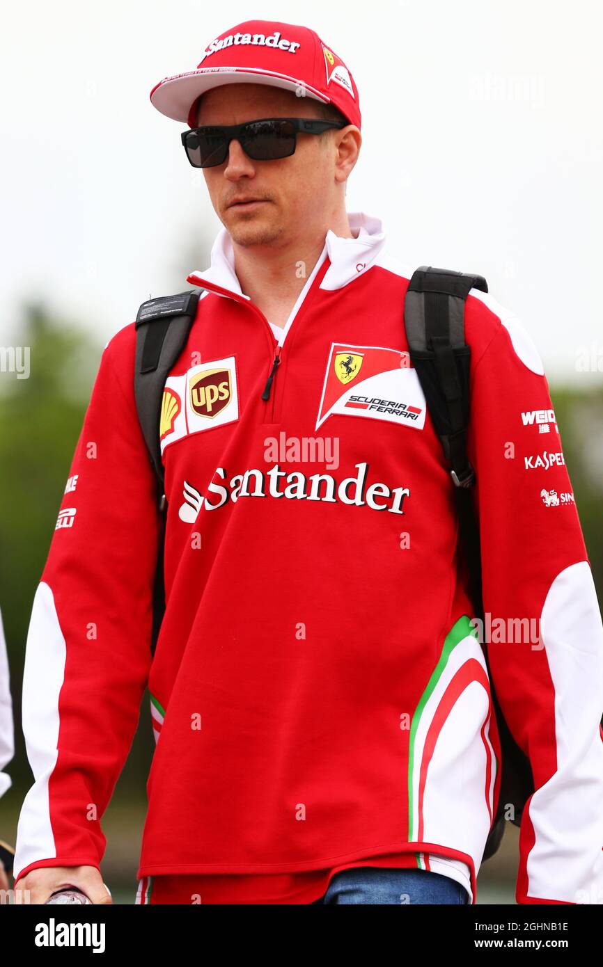 Kimi Raikkonen (FIN) Ferrari.  11.06.2016. Formula 1 World Championship, Rd 7, Canadian Grand Prix, Montreal, Canada, Qualifying Day.  Photo credit should read: XPB/Press Association Images. Stock Photo