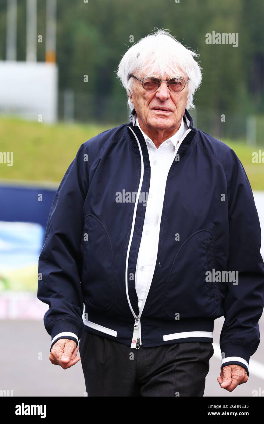 Bernie Ecclestone (GBR).  01.07.2016. Formula 1 World Championship, Rd 9, Austrian Grand Prix, Spielberg, Austria, Practice Day.  Photo credit should read: XPB/Press Association Images. Stock Photo
