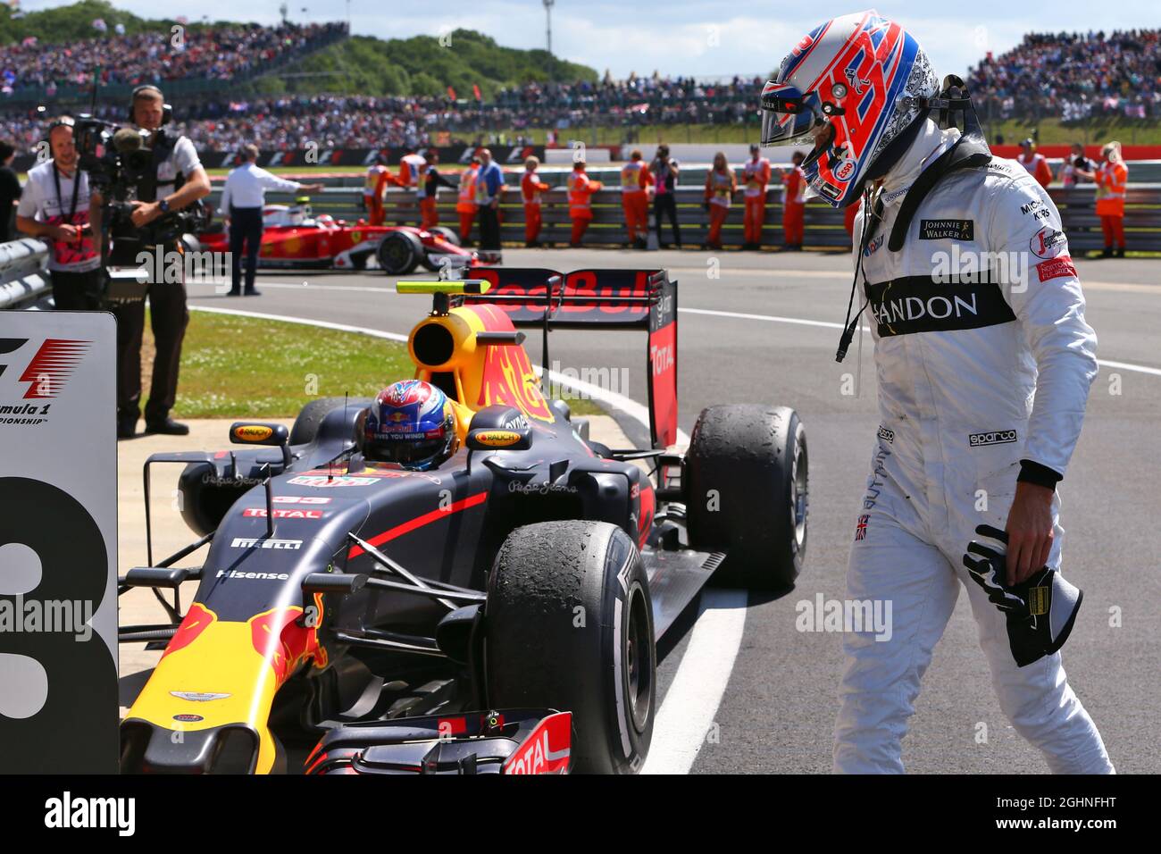 Rb12 Red bull racing rb12 in parc ferme hi-res stock photography and images ...