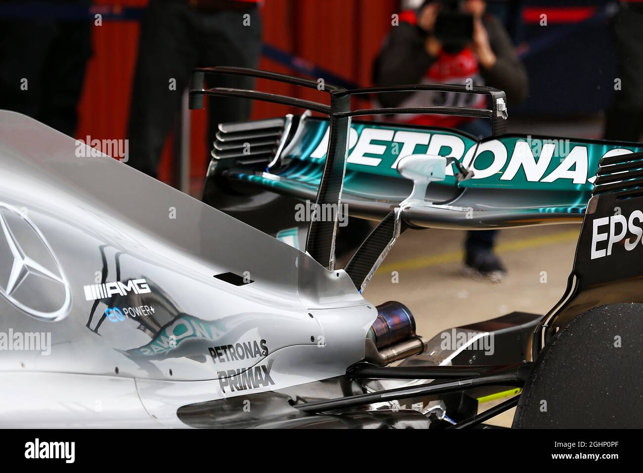 Mercedes Amg F1 W08 T Wing On The Engine Cover 28 02 17 Formula One Testing Day Two Barcelona Spain Tuesday Photo Credit Should Read Xpb Press Association Images Stock Photo Alamy