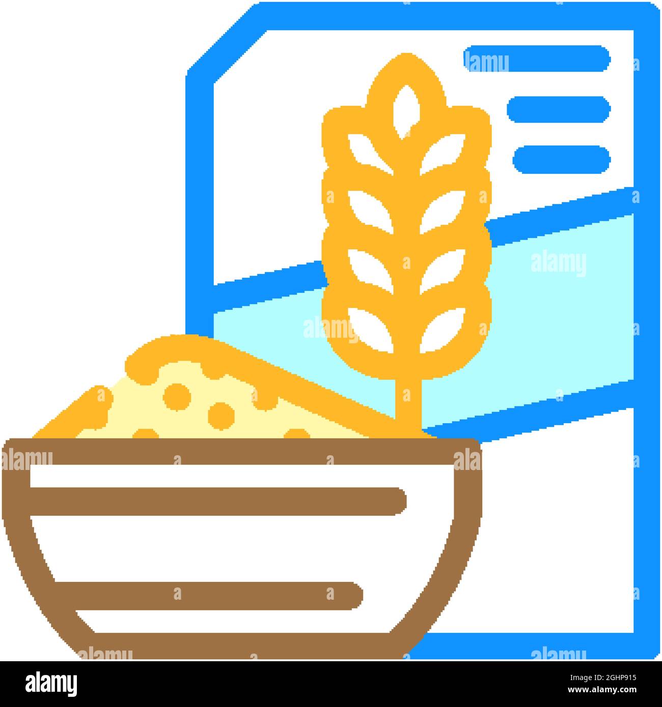 porridge meal department color icon vector illustration Stock Vector ...