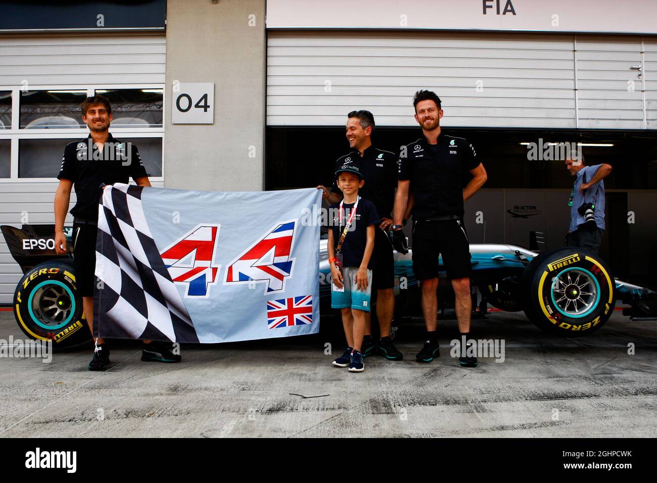 A young mercedes amg f1 fan hi-res stock photography and images - Alamy