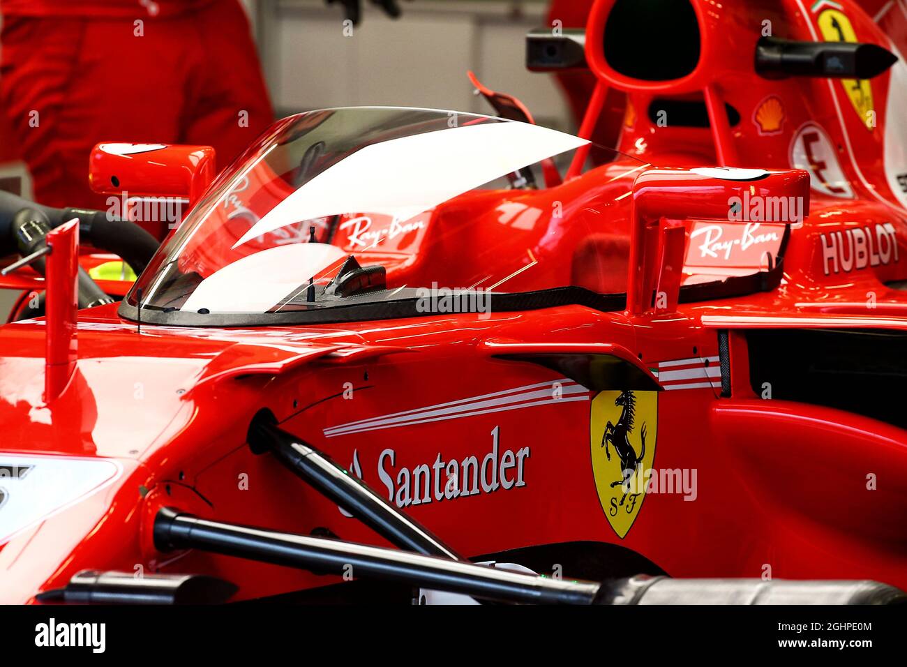 Shield Cockpit Cover On The Ferrari Sf70h 14 07 17 Formula 1 World Championship Rd 10 British Grand Prix Silverstone England Practice Day Photo Credit Should Read Xpb Press Association Images Stock Photo Alamy