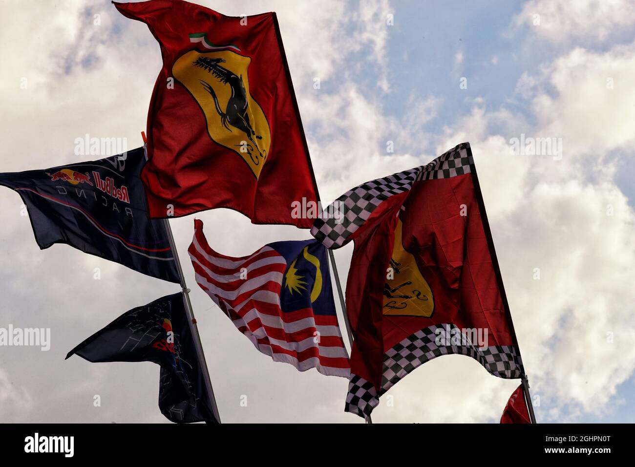 Flags.  30.09.2017. Formula 1 World Championship, Rd 15, Malaysian Grand Prix, Sepang, Malaysia, Saturday.  Photo credit should read: XPB/Press Association Images. Stock Photo