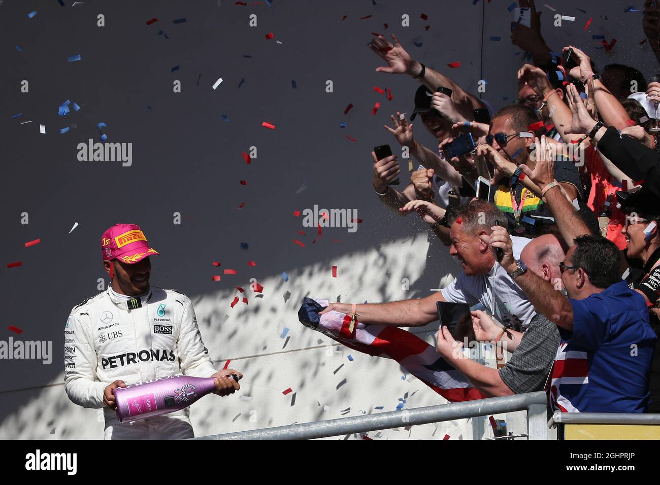 Race Winner Lewis Hamilton (GBR) Mercedes AMG F1 Celebrates On The ...