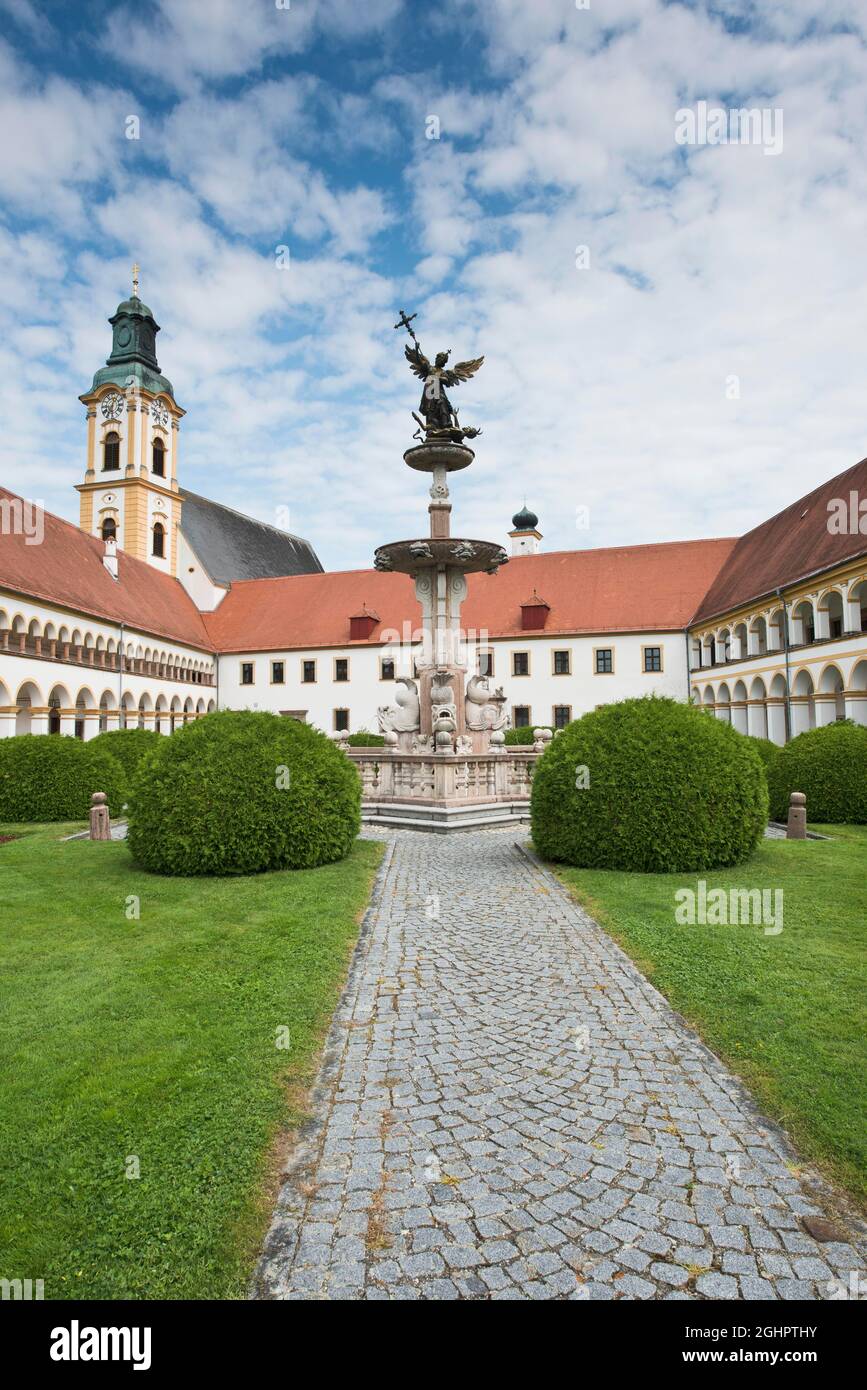 Augustinian Canons' Monastery Reichersberg, Reichersberg, Austria Stock Photo