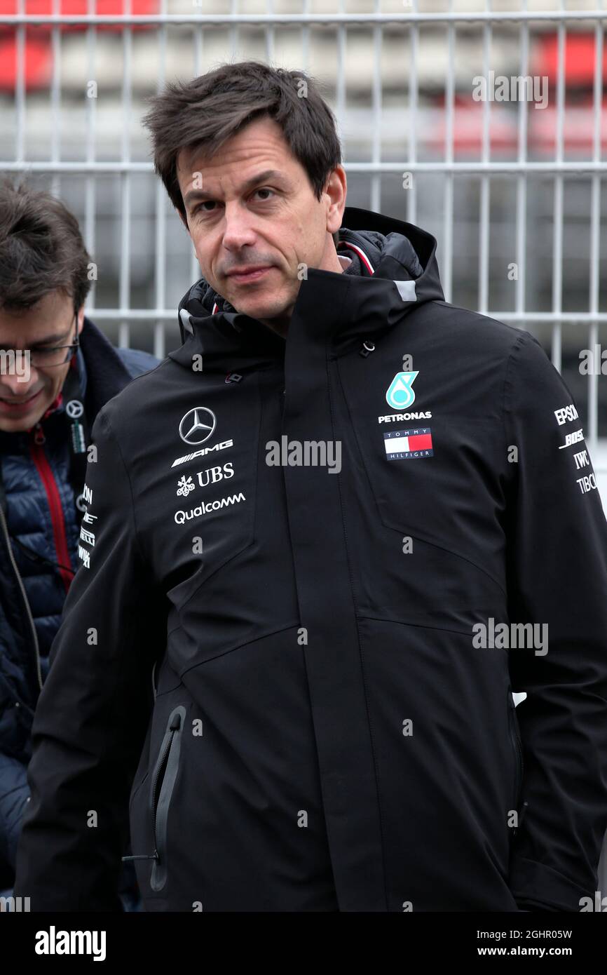 Toto Wolff (GER) Mercedes AMG F1 Shareholder and Executive Director.  01.03.2018. Formula One Testing, Day Four, Barcelona, Spain. Thursday.  Photo credit should read: XPB/Press Association Images Stock Photo - Alamy
